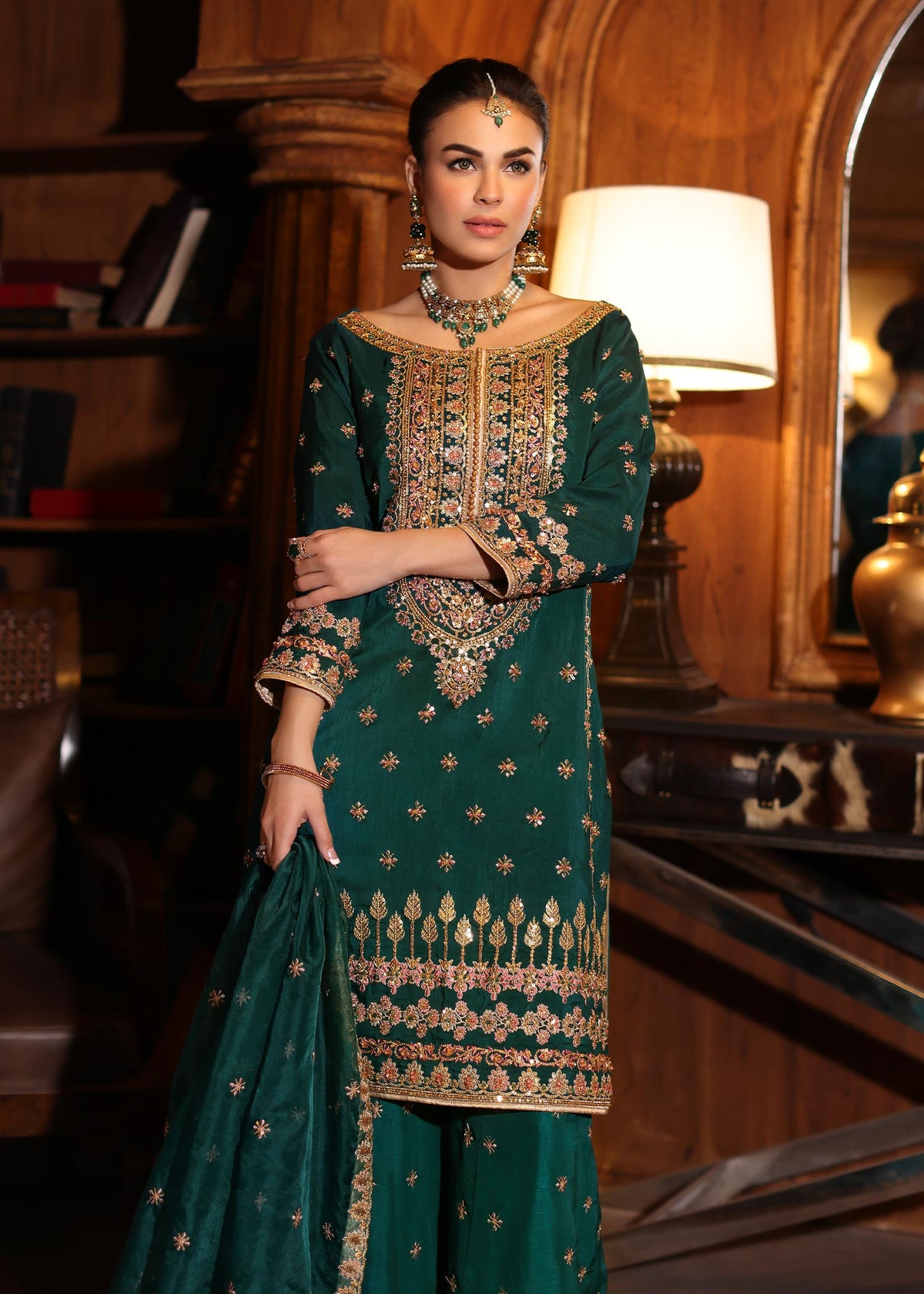 Waqas Shah | Meh-E-Nur | DAYLILLY -  Waqas Shah Bridal - Original Designer Dress - House of Maryam