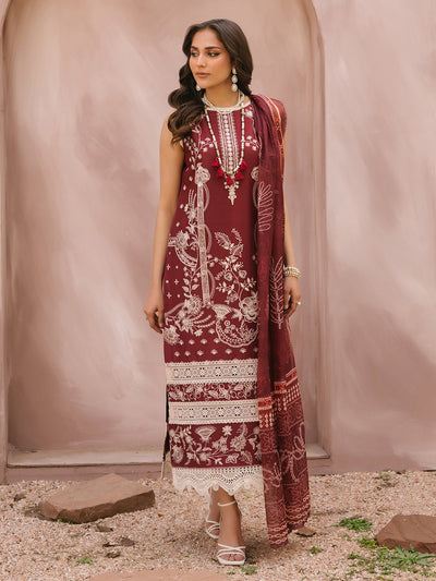 Mahnur | Masakali Luxury Lawn 24 | MK 02 - B -  Mahnur Luxury - Original Designer Dress - House of Maryam