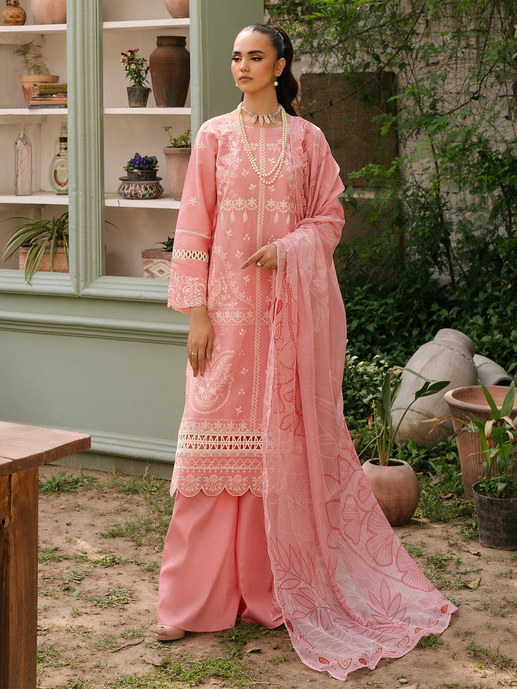 Mahnur | Masakali Luxury Lawn 24 | MK 03 - A -  Mahnur Luxury - Original Designer Dress - House of Maryam