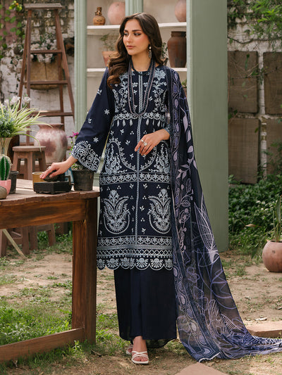 Mahnur | Masakali Luxury Lawn 24 | MK 03 - B -  Mahnur Luxury - Original Designer Dress - House of Maryam