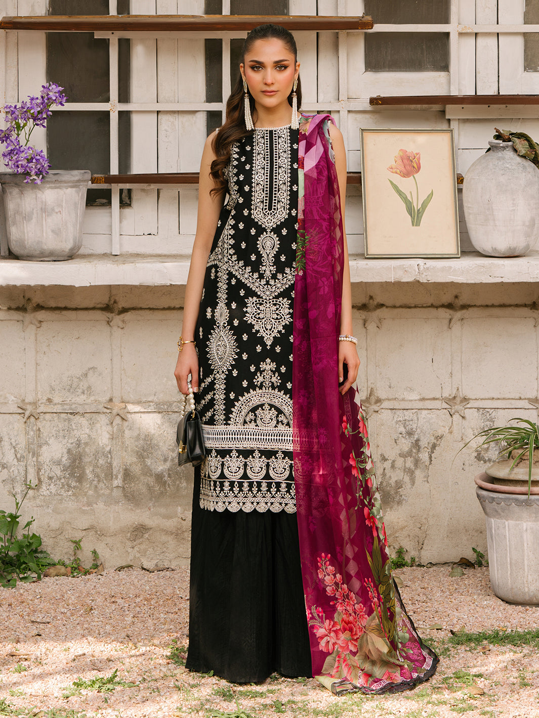 Mahnur | Masakali Luxury Lawn 24 | MK 05 - A by Designer Mahnur - House of Maryam - Pakistani Designer Ethnic Wear in {{ shop.shopifyCountryName }}