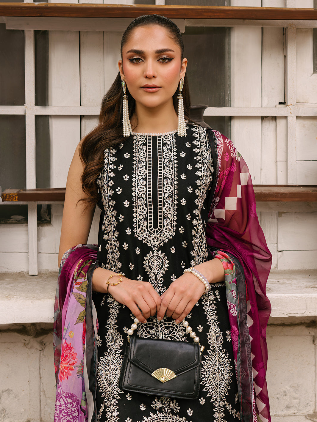 Mahnur | Masakali Luxury Lawn 24 | MK 05 - A -  Mahnur Luxury - Original Designer Dress - House of Maryam