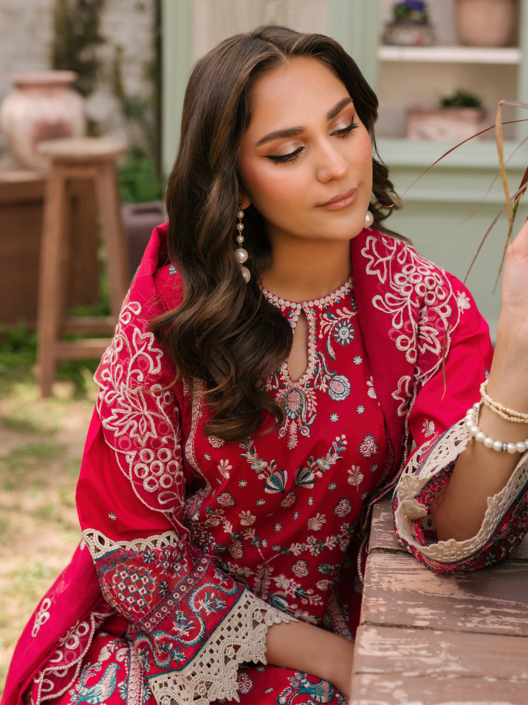 Mahnur | Masakali Luxury Lawn 24 | MK 06 - B -  Mahnur Luxury - Original Designer Dress - House of Maryam