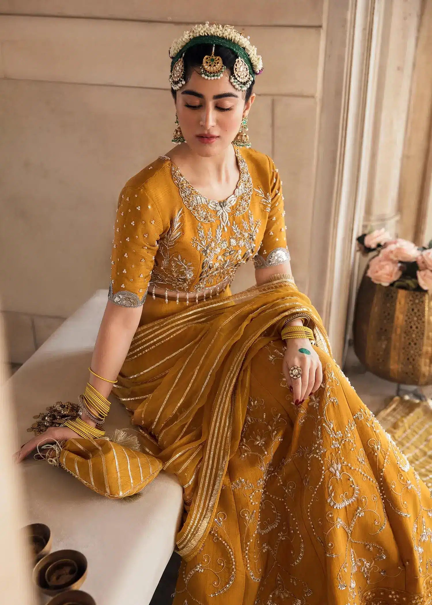 Mahum Asad | Gul Posh Luxury Formals 23 | Nazneen by Designer Mahum Asad - House of Maryam - Pakistani Designer Ethnic Wear in {{ shop.shopifyCountryName }}