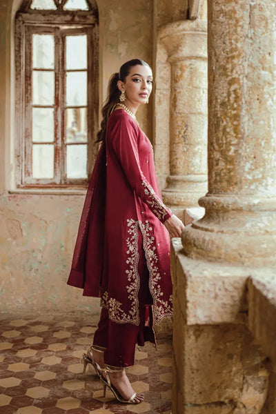 Azure | Embroidered Formals | Majestic Rouge -  Azure Formal - Original Designer Dress - House of Maryam
