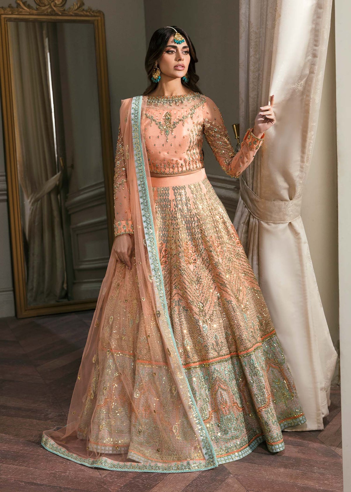 Waqas Shah | Malika - E - Elizabeth | ARTISTRY ROSE -  Waqas Shah Formal - Original Designer Dress - House of Maryam