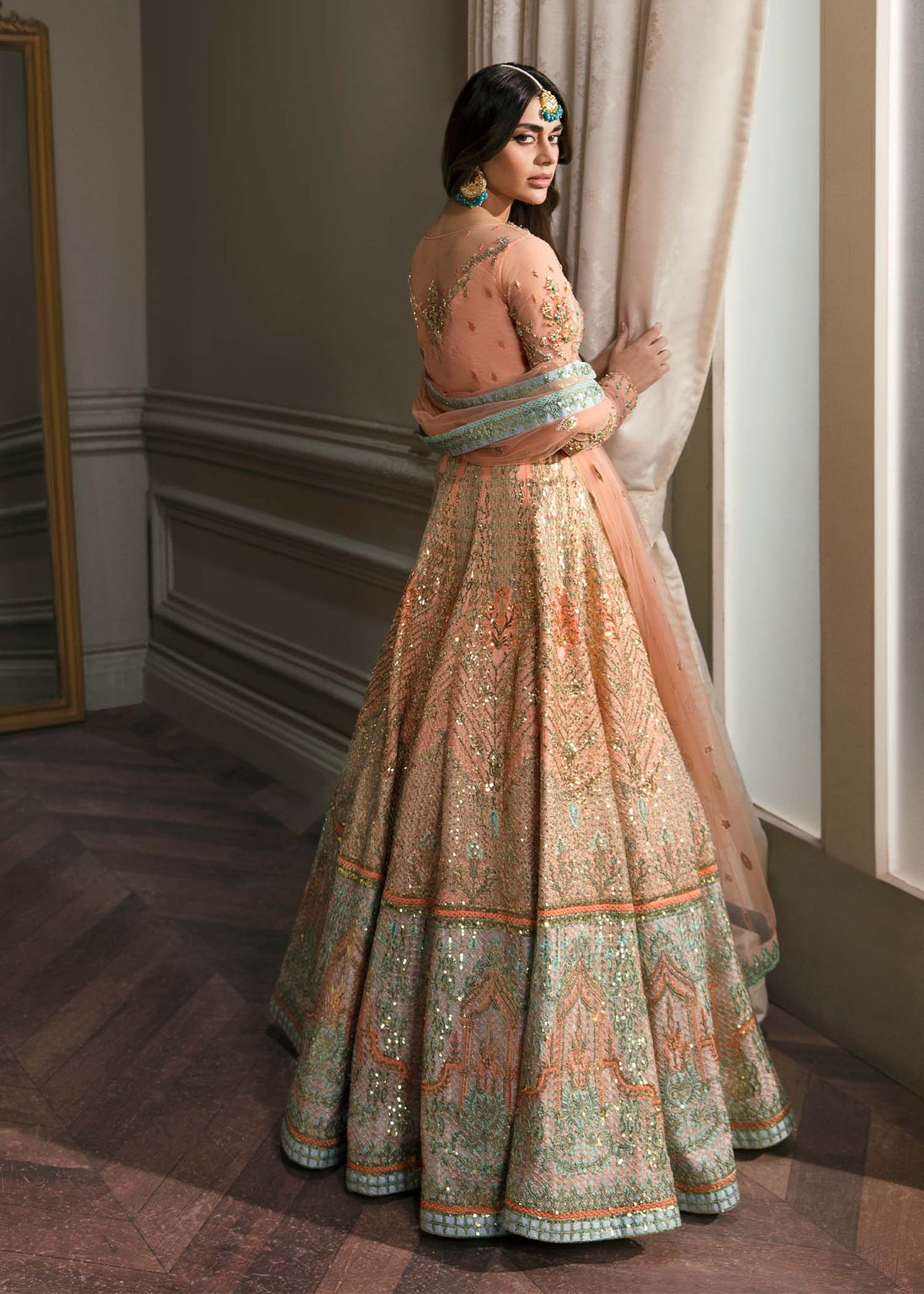 Waqas Shah | Malika - E - Elizabeth | ARTISTRY ROSE -  Waqas Shah Formal - Original Designer Dress - House of Maryam