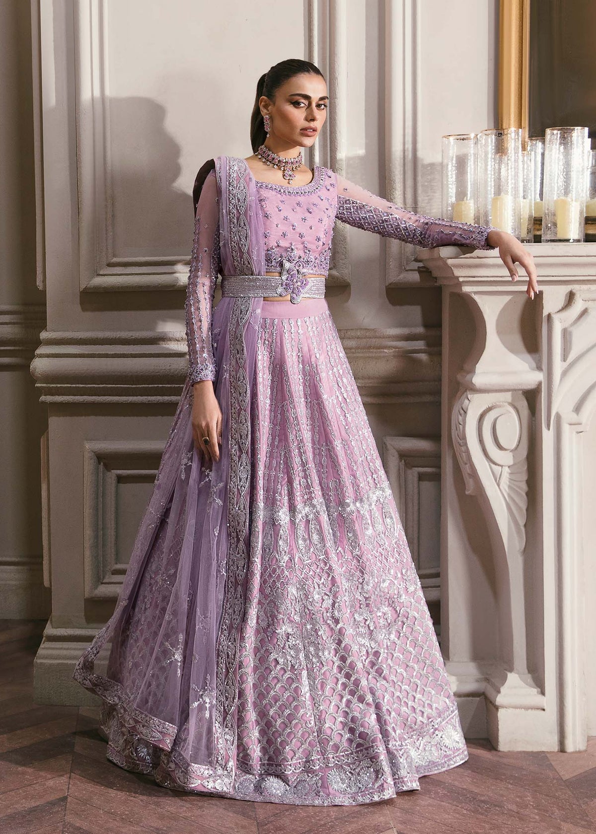 Waqas Shah | Malika - E - Elizabeth | ASTER -  Waqas Shah Formal - Original Designer Dress - House of Maryam