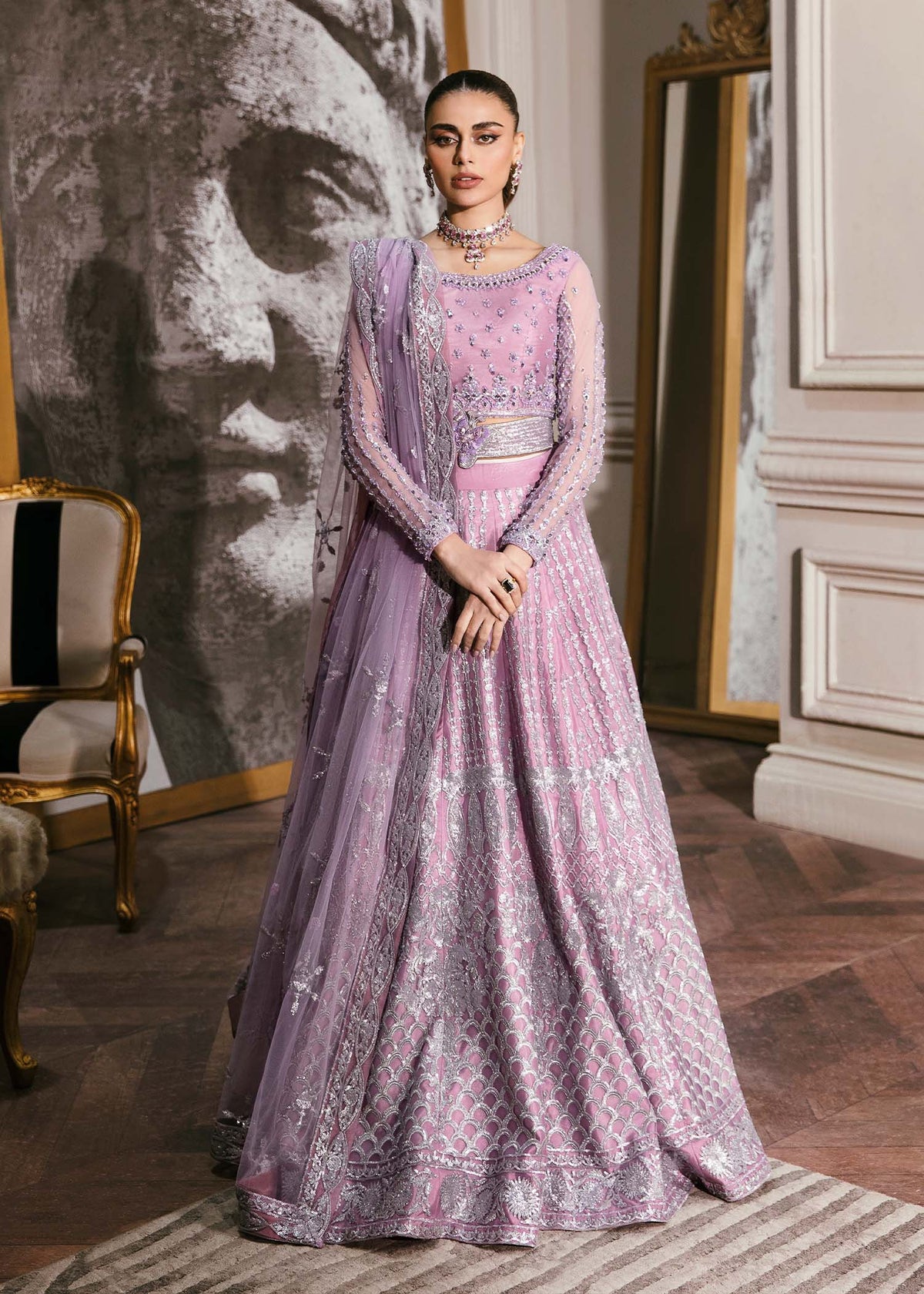 Waqas Shah | Malika - E - Elizabeth | ASTER -  Waqas Shah Formal - Original Designer Dress - House of Maryam