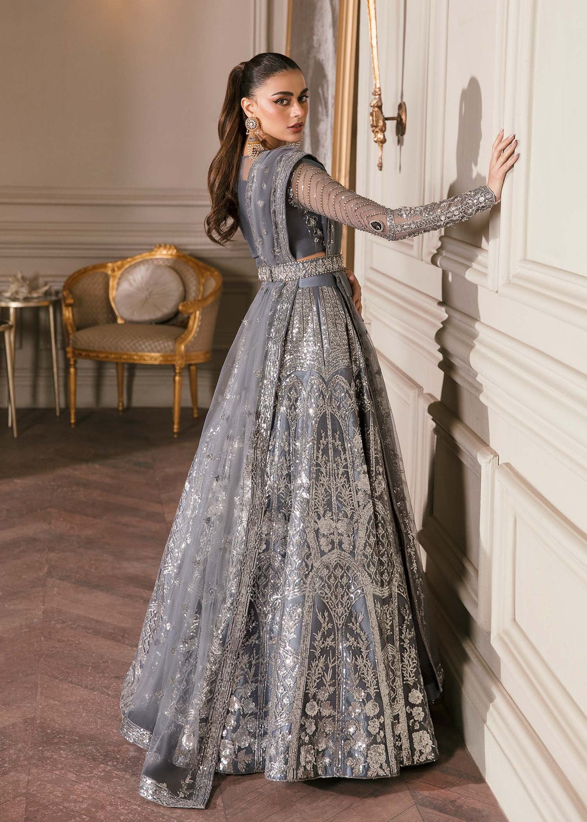 Waqas Shah | Malika - E - Elizabeth | FLORENTINA -  Waqas Shah Formal - Original Designer Dress - House of Maryam
