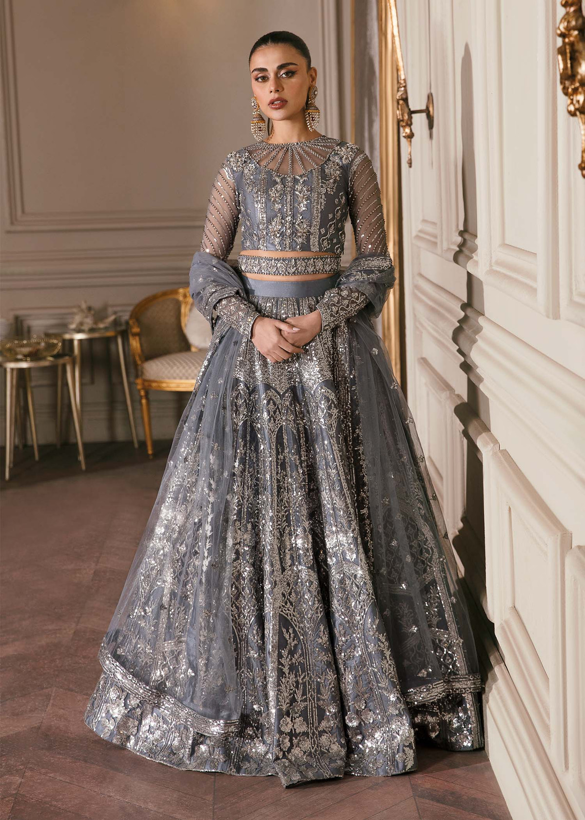 Waqas Shah | Malika - E - Elizabeth | FLORENTINA -  Waqas Shah Formal - Original Designer Dress - House of Maryam