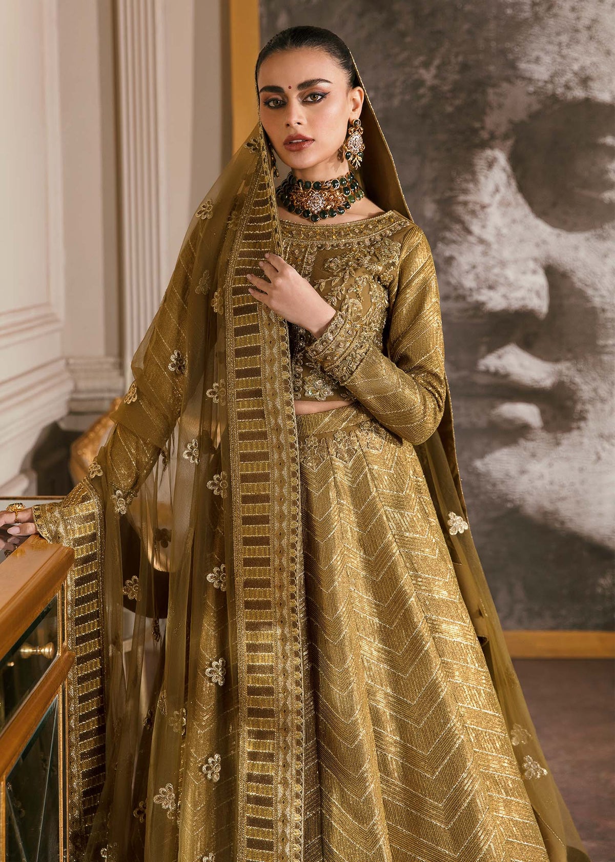 Waqas Shah | Malika - E - Elizabeth | ORCHID -  Waqas Shah Formal - Original Designer Dress - House of Maryam