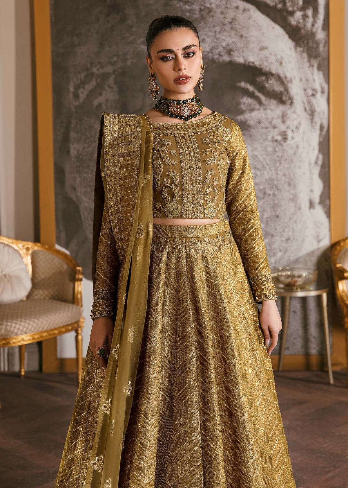 Waqas Shah | Malika - E - Elizabeth | ORCHID -  Waqas Shah Formal - Original Designer Dress - House of Maryam