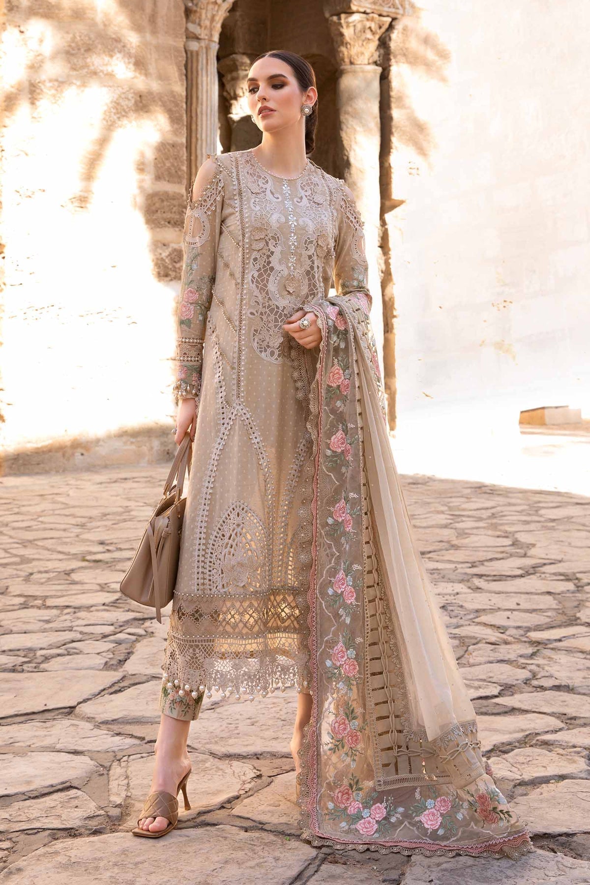 Maria B | Voyage a' Luxe Lawn | D-2410-A -  Maria B Luxury - Original Designer Dress - House of Maryam