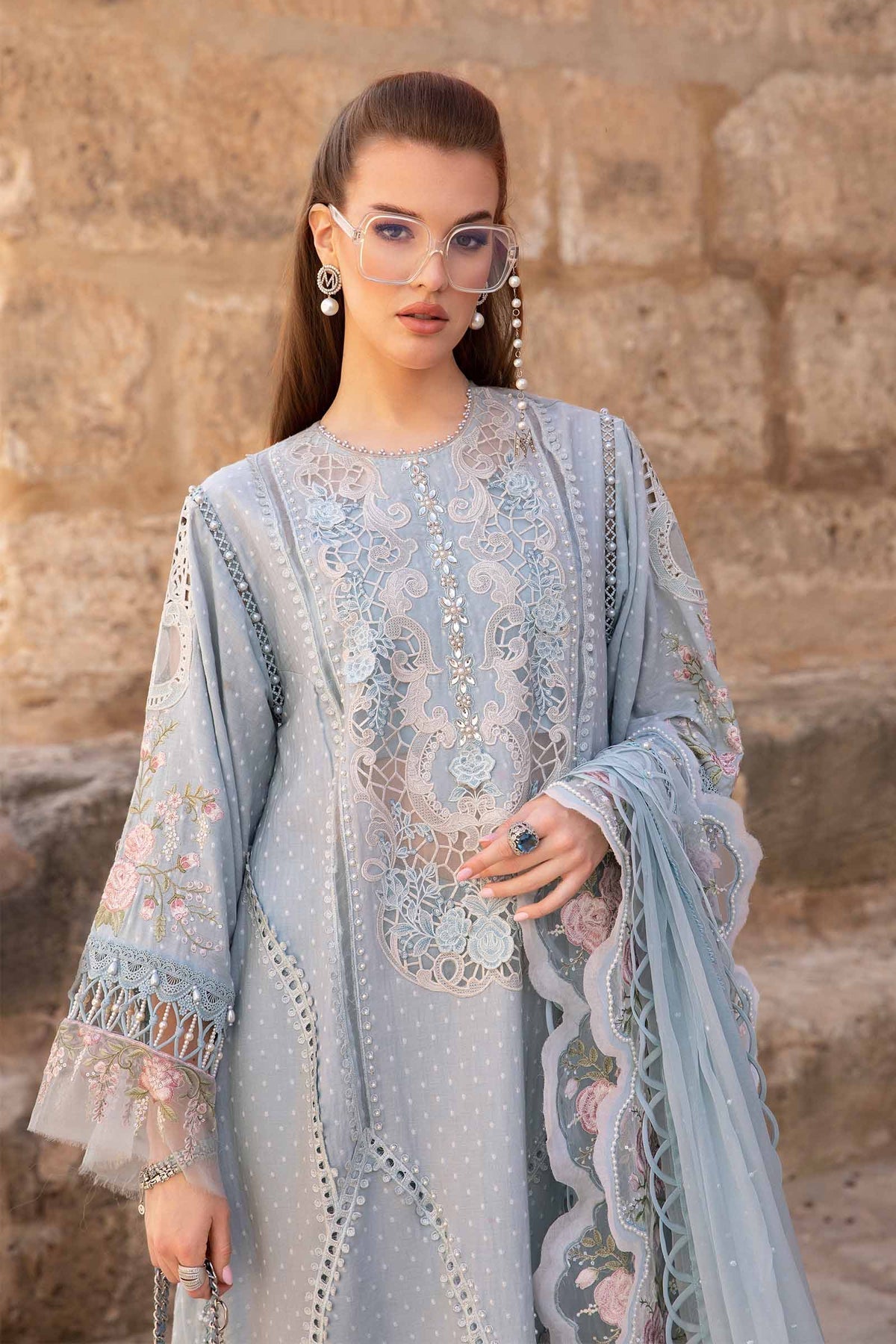 Maria B | Voyage a' Luxe Lawn | D-2410-B by Designer Maria B - House of Maryam - Pakistani Designer Ethnic Wear in {{ shop.shopifyCountryName }}