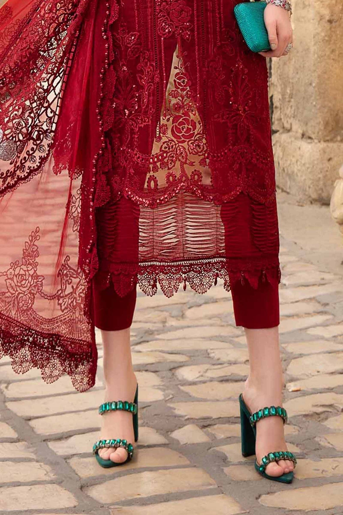 Maria B | Voyage a' Luxe Lawn | D-2401-B -  Maria B Luxury - Original Designer Dress - House of Maryam