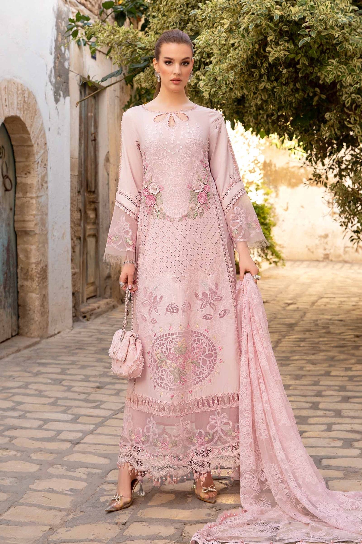 Maria B | Voyage a' Luxe Lawn | D-2411-A -  Maria B Luxury - Original Designer Dress - House of Maryam