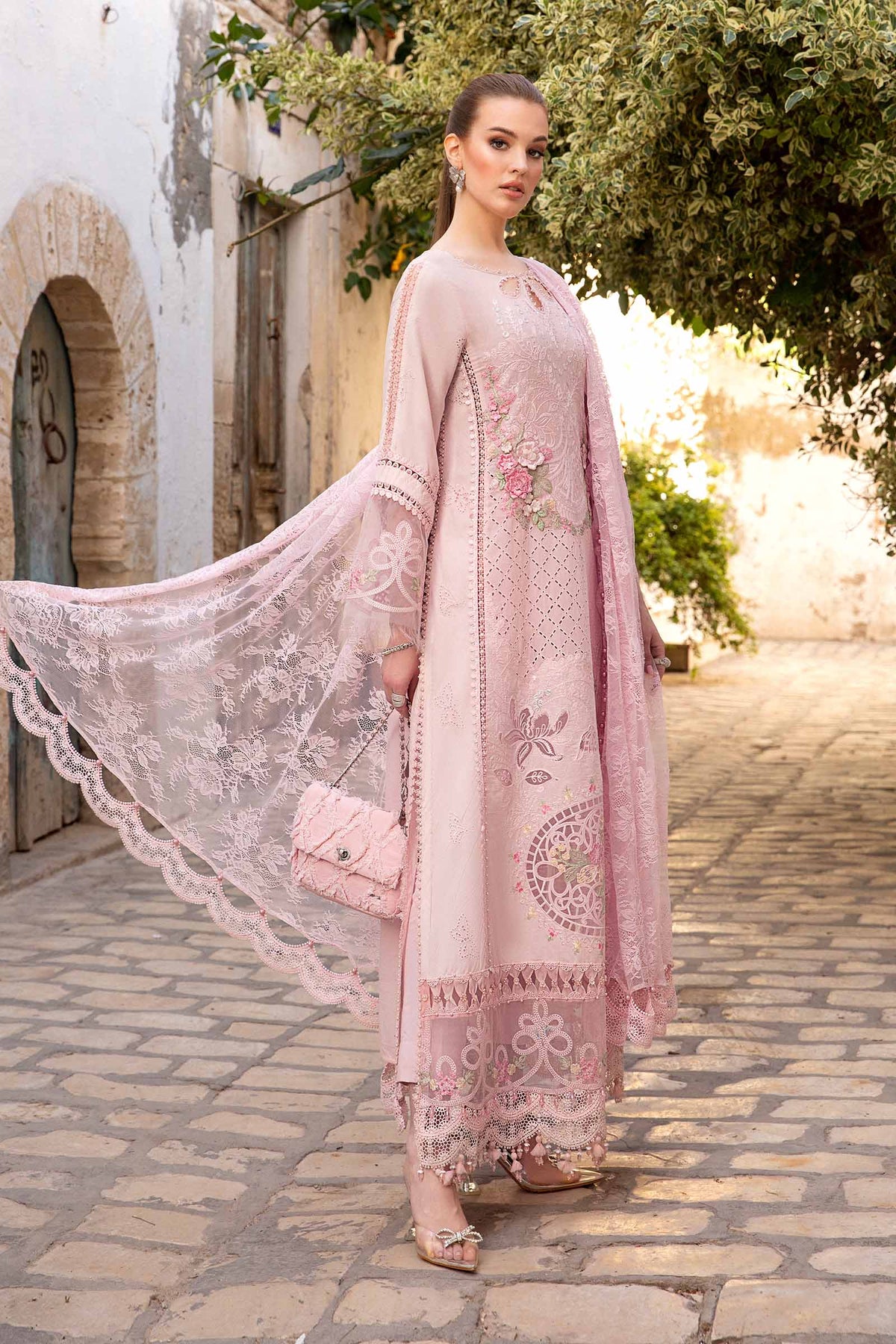 Maria B | Voyage a' Luxe Lawn | D-2411-A -  Maria B Luxury - Original Designer Dress - House of Maryam