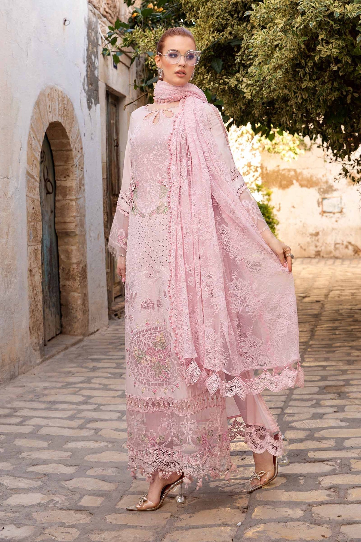 Maria B | Voyage a' Luxe Lawn | D-2411-A -  Maria B Luxury - Original Designer Dress - House of Maryam