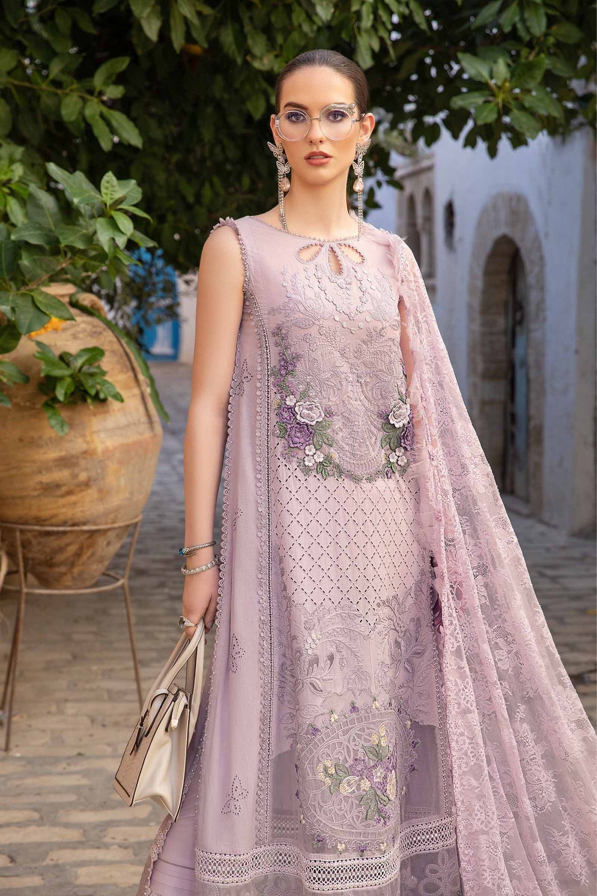 Maria B | Voyage a' Luxe Lawn | D-2411-B -  Maria B Luxury - Original Designer Dress - House of Maryam