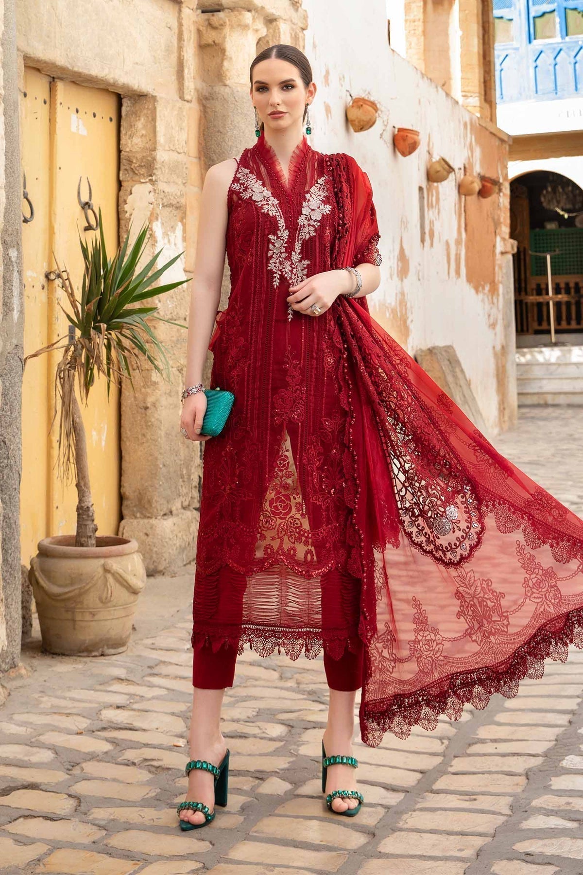 Maria B | Voyage a' Luxe Lawn | D-2401-B by Designer Maria B - House of Maryam - Pakistani Designer Ethnic Wear in {{ shop.shopifyCountryName }}