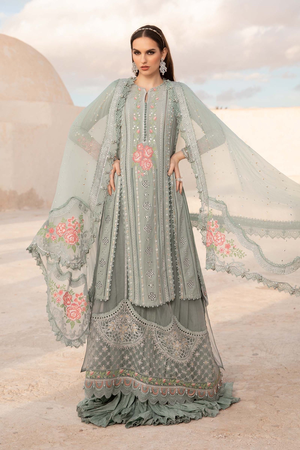 Maria B | Voyage a' Luxe Lawn | D-2412-B by Designer Maria B - House of Maryam - Pakistani Designer Ethnic Wear in {{ shop.shopifyCountryName }}