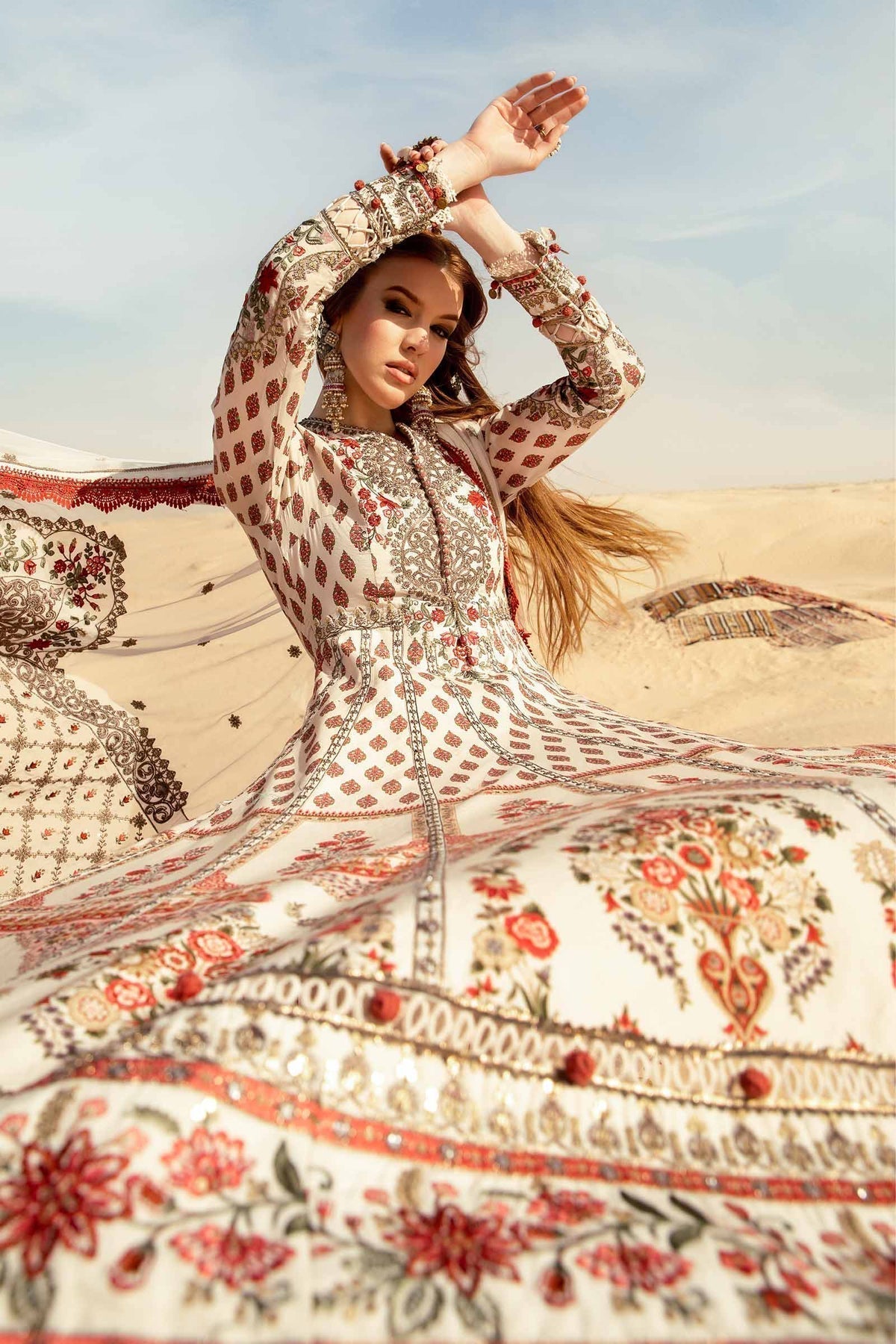 Maria B | Voyage a' Luxe Lawn | D-2413-A -  Maria B Luxury - Original Designer Dress - House of Maryam