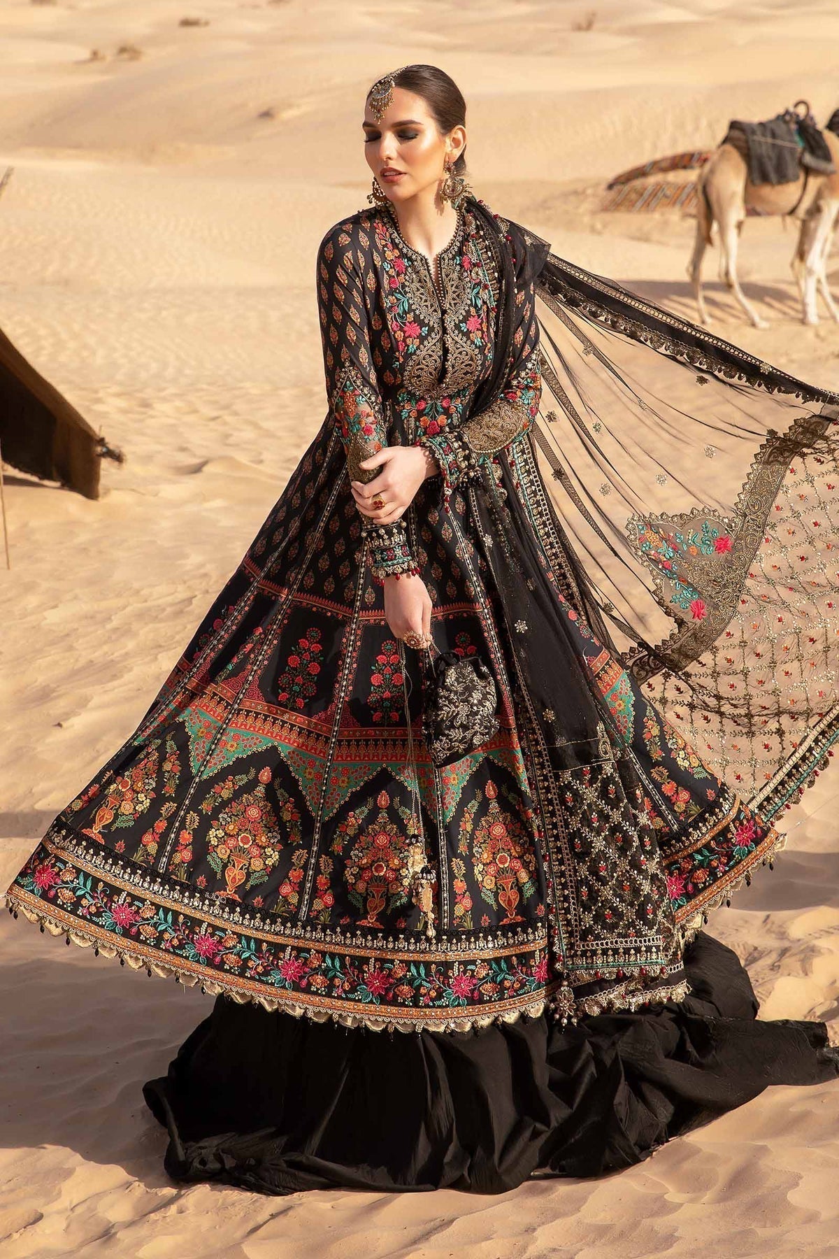 Maria B | Voyage a' Luxe Lawn | D-2413-B -  Maria B Luxury - Original Designer Dress - House of Maryam