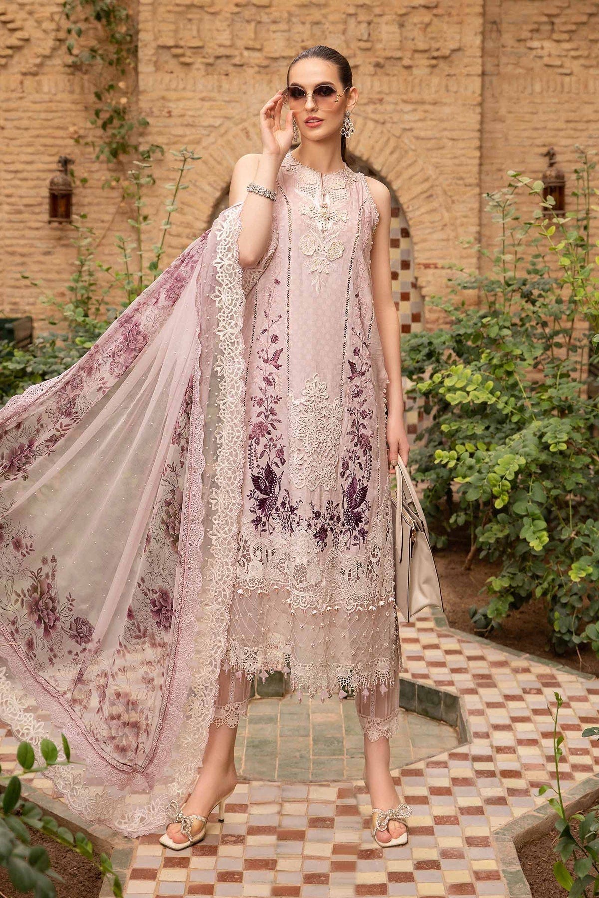 Maria B | Voyage a' Luxe Lawn | D-2414-A -  Maria B Luxury - Original Designer Dress - House of Maryam