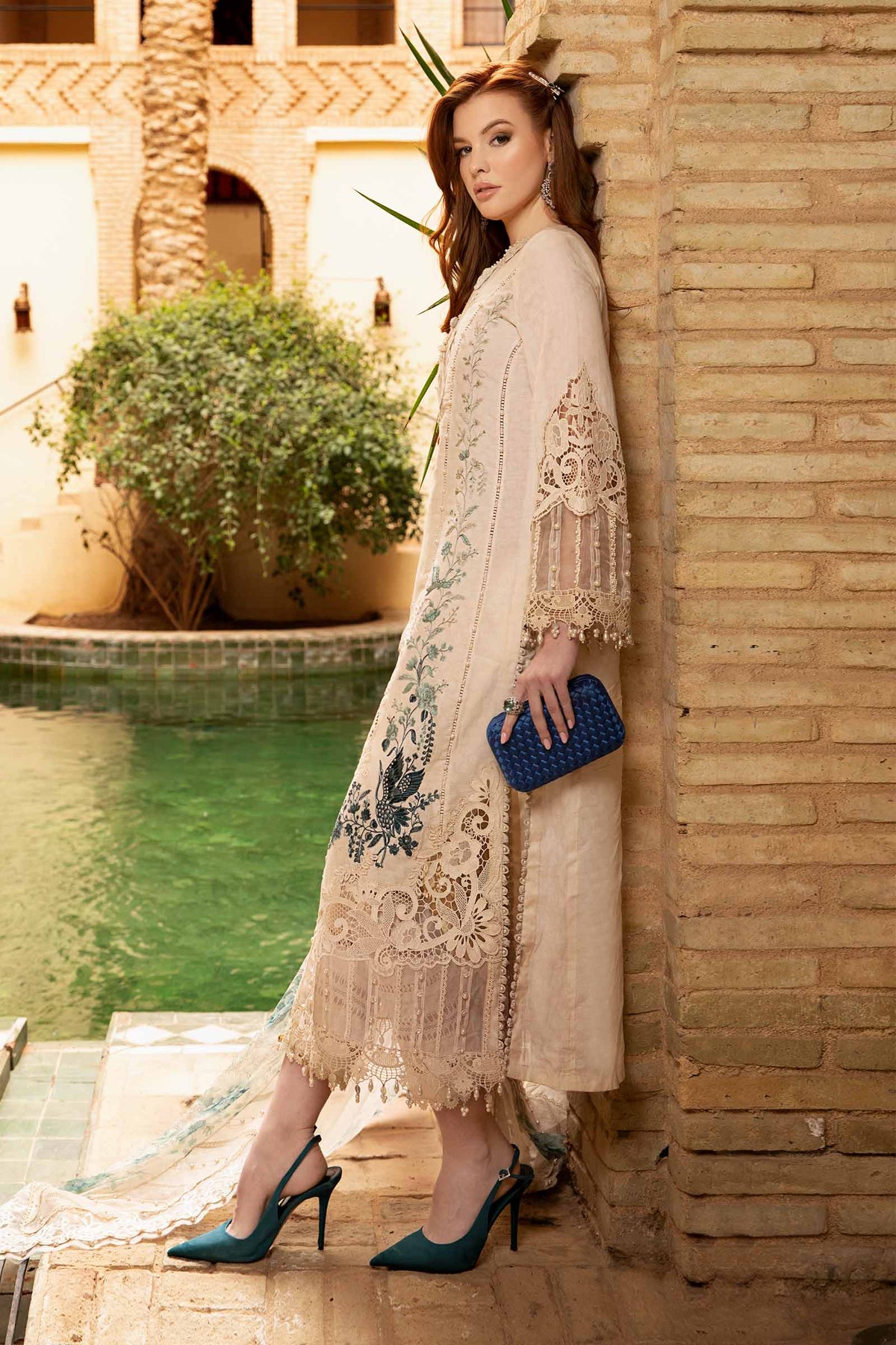 Maria B | Voyage a' Luxe Lawn | D-2414-B -  Maria B Luxury - Original Designer Dress - House of Maryam
