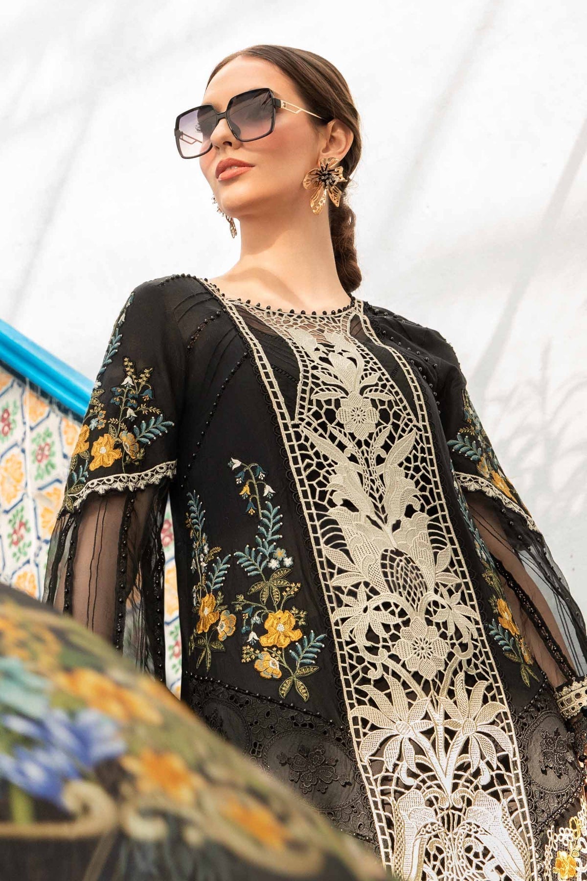 Maria B | Voyage a' Luxe Lawn | D-2415-B -  Maria B Luxury - Original Designer Dress - House of Maryam
