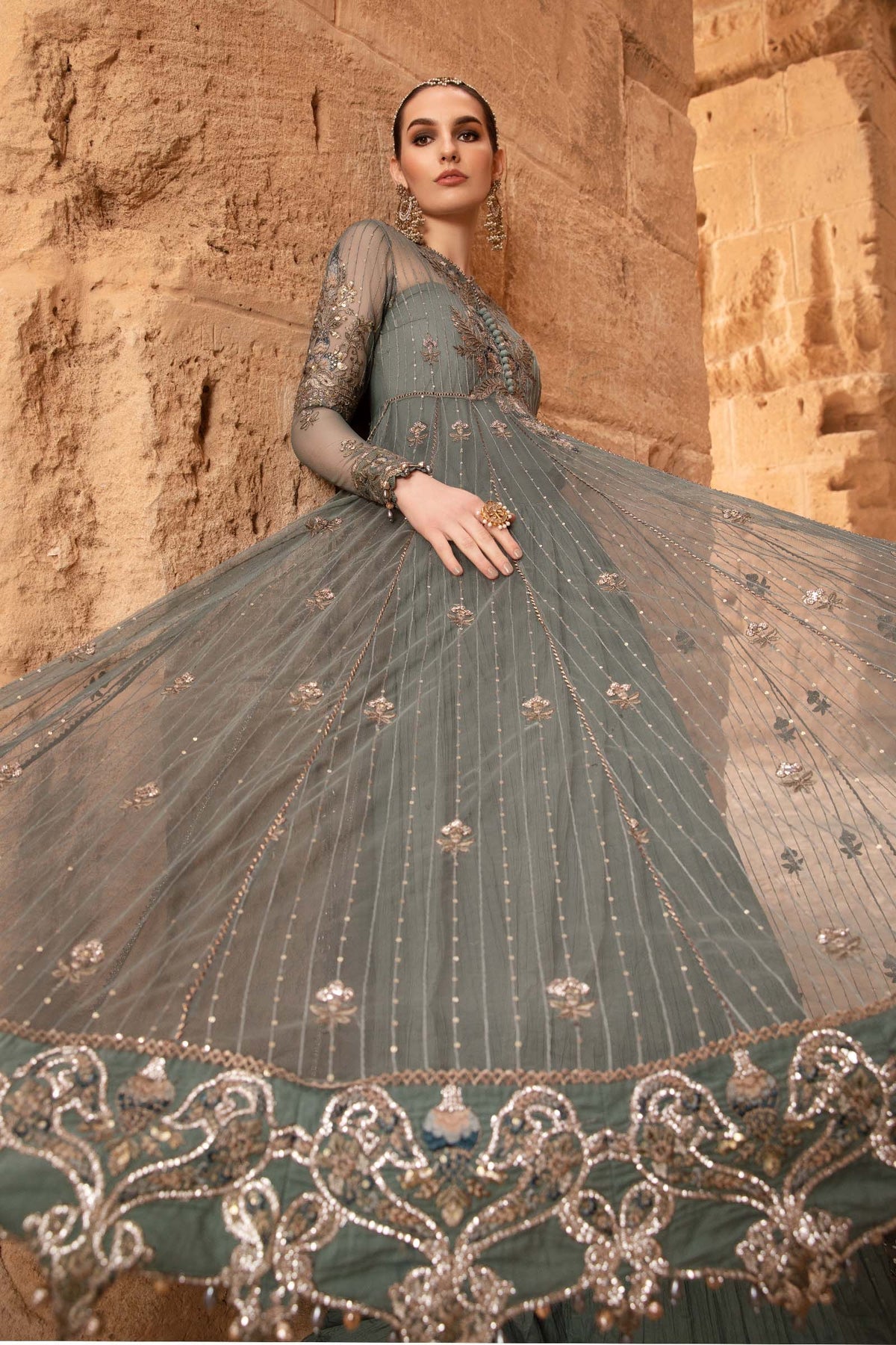 Maria B | Voyage a' Luxe Lawn | D-2403-A -  Maria B Luxury - Original Designer Dress - House of Maryam