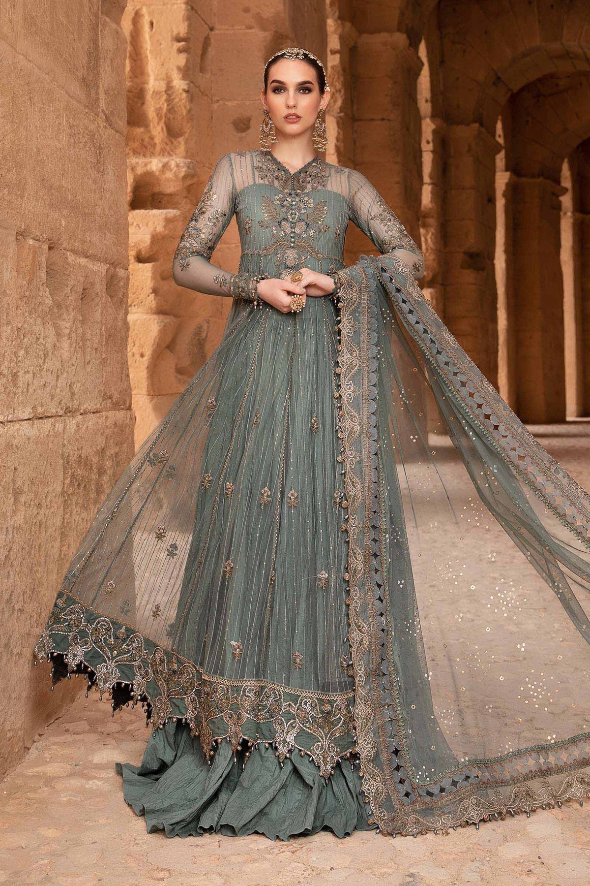 Maria B | Voyage a' Luxe Lawn | D-2403-A -  Maria B Luxury - Original Designer Dress - House of Maryam