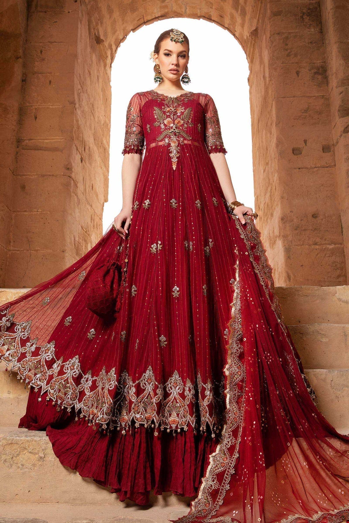Maria B | Voyage a' Luxe Lawn | D-2403-B -  Maria B Luxury - Original Designer Dress - House of Maryam