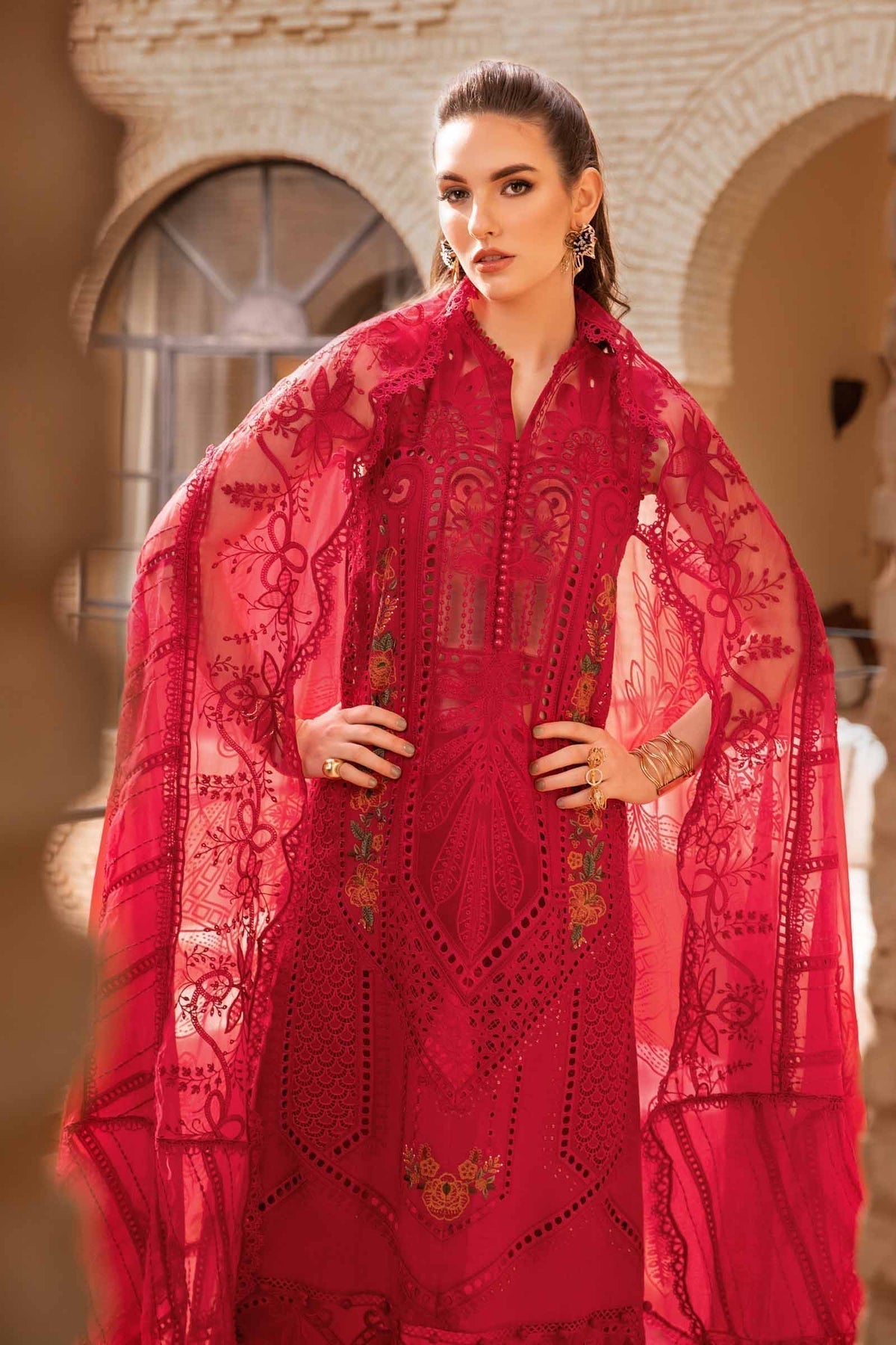 Maria B | Voyage a' Luxe Lawn | D-2404-A -  Maria B Luxury - Original Designer Dress - House of Maryam