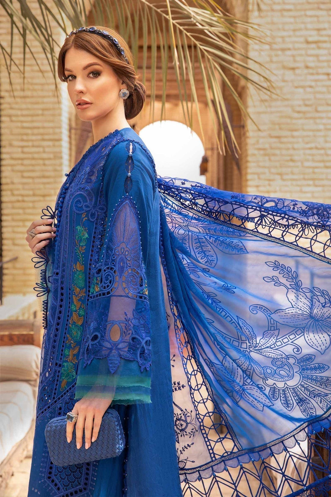 Maria B | Voyage a' Luxe Lawn | D-2404-B by Designer Maria B - House of Maryam - Pakistani Designer Ethnic Wear in {{ shop.shopifyCountryName }}