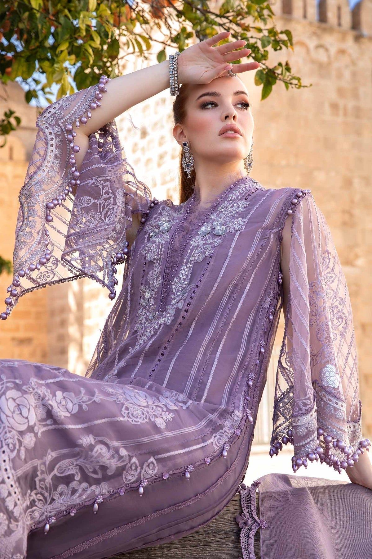 Maria B | Voyage a' Luxe Lawn | D-2401-A -  Maria B Luxury - Original Designer Dress - House of Maryam