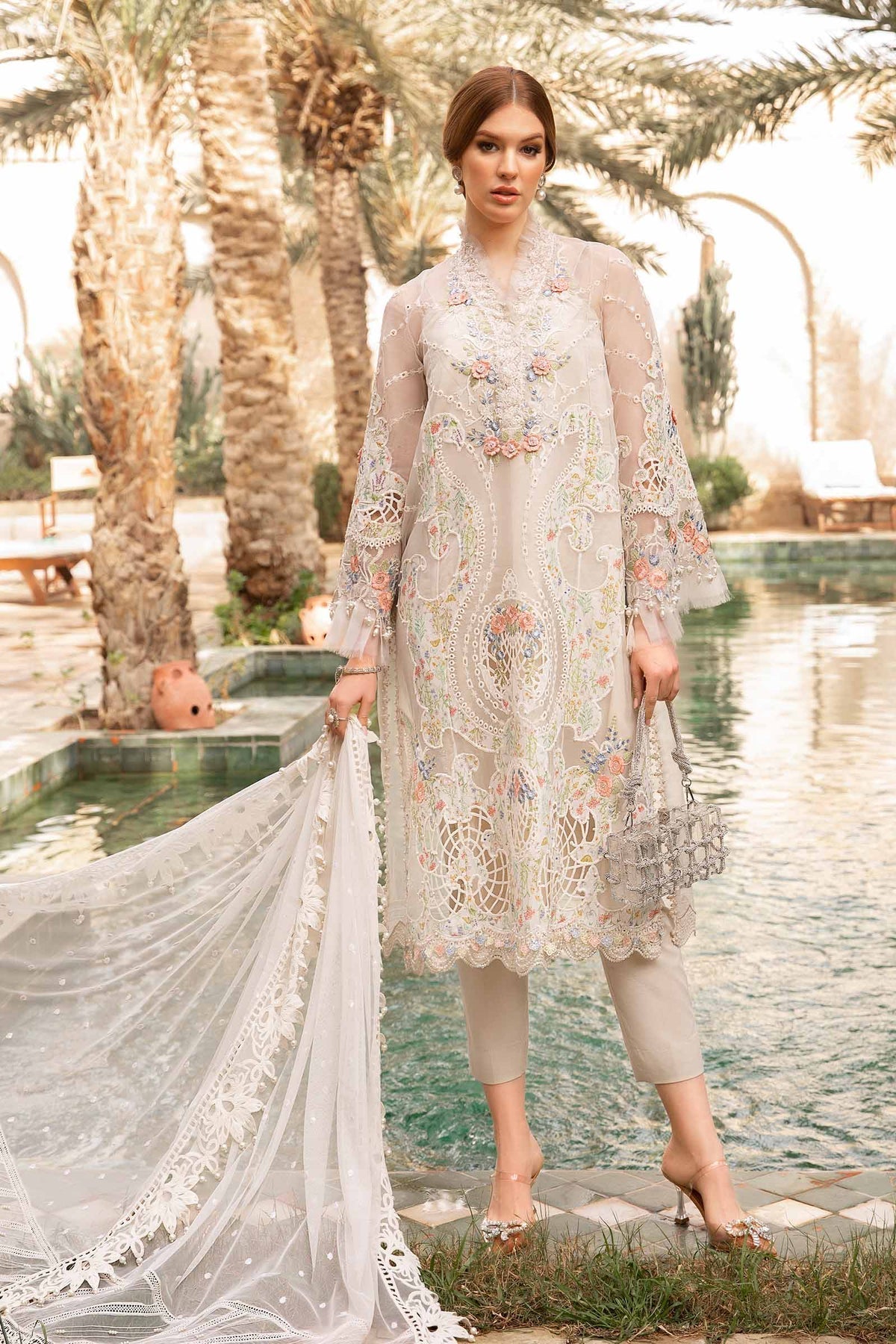 Maria B | Voyage a' Luxe Lawn | D-2405-A -  Maria B Luxury - Original Designer Dress - House of Maryam