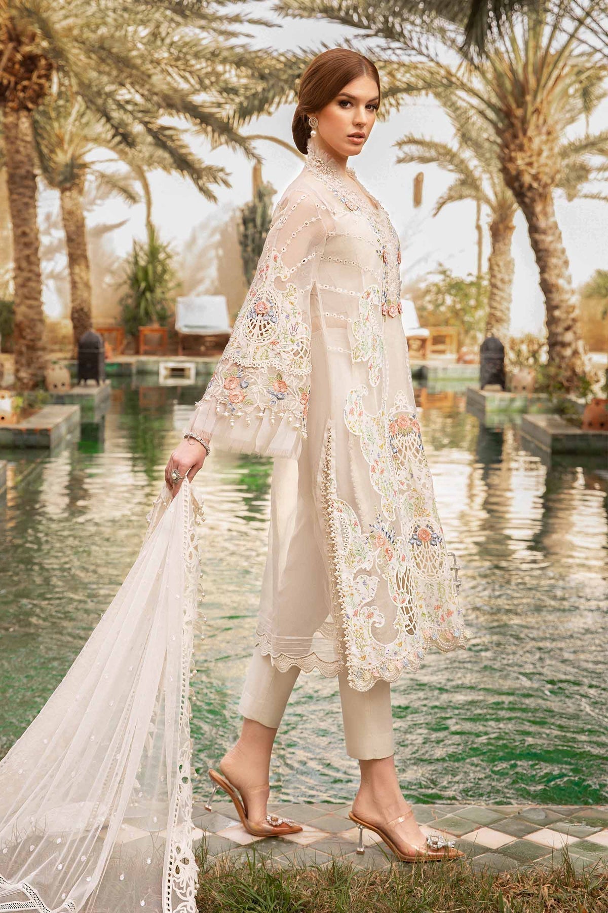 Maria B | Voyage a' Luxe Lawn | D-2405-A -  Maria B Luxury - Original Designer Dress - House of Maryam