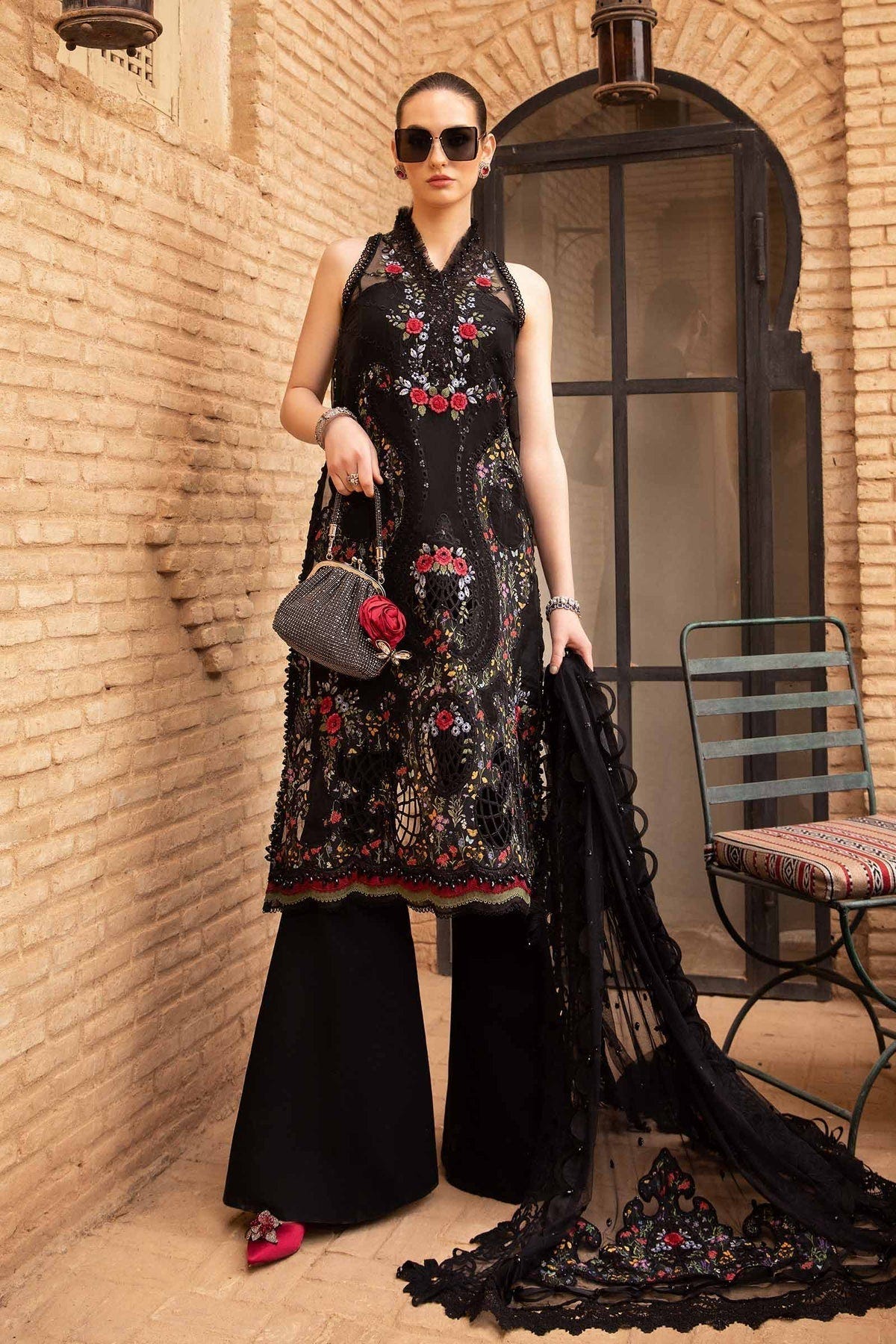 Maria B | Voyage a' Luxe Lawn | D-2405-B -  Maria B Luxury - Original Designer Dress - House of Maryam