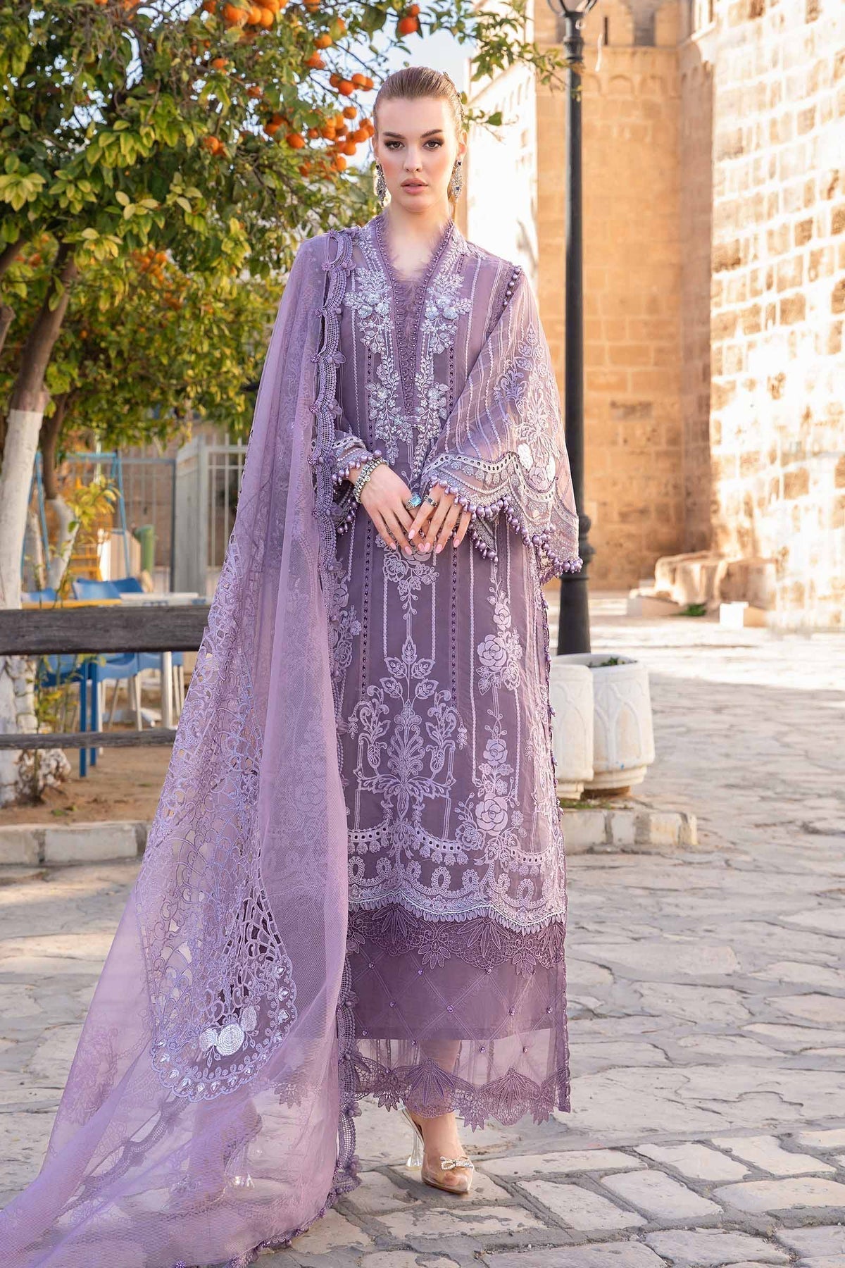 Maria B | Voyage a' Luxe Lawn | D-2401-A -  Maria B Luxury - Original Designer Dress - House of Maryam