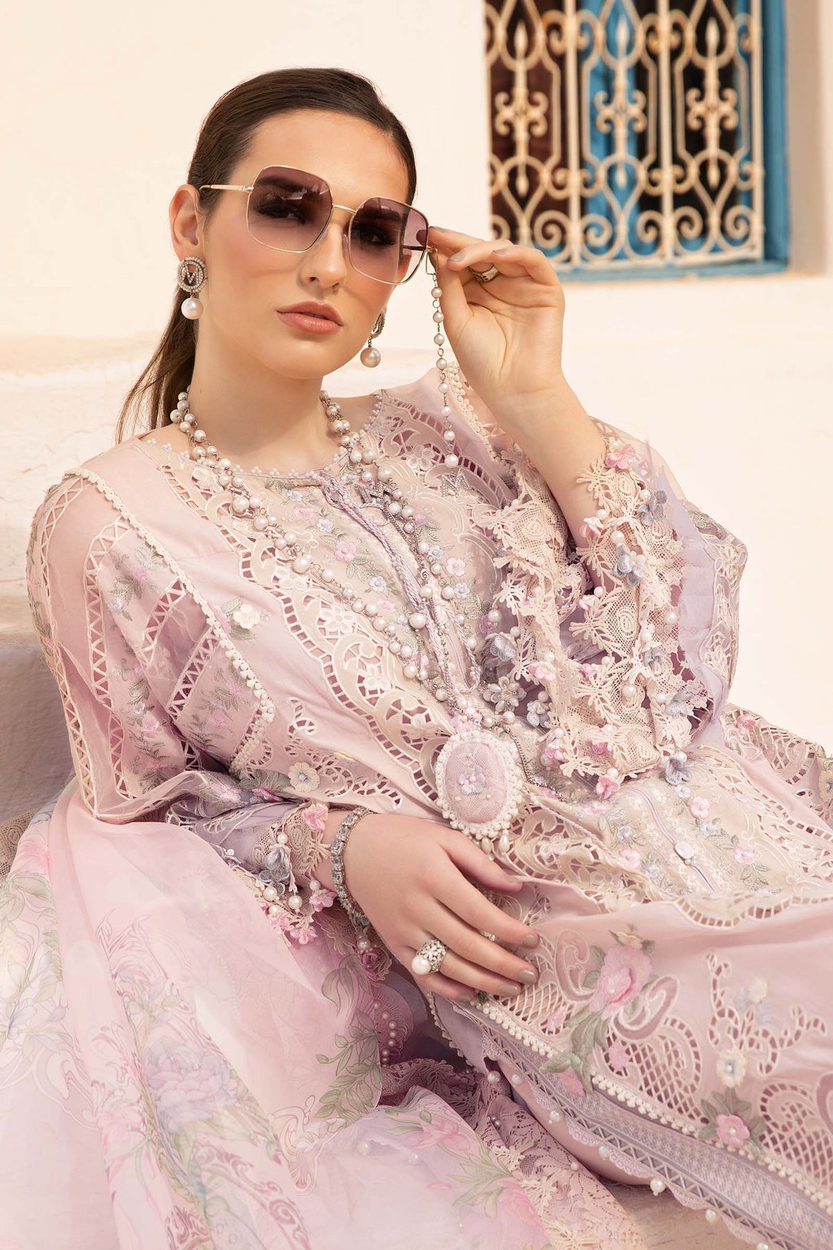 Maria B | Voyage a' Luxe Lawn | D-2406-A -  Maria B Luxury - Original Designer Dress - House of Maryam