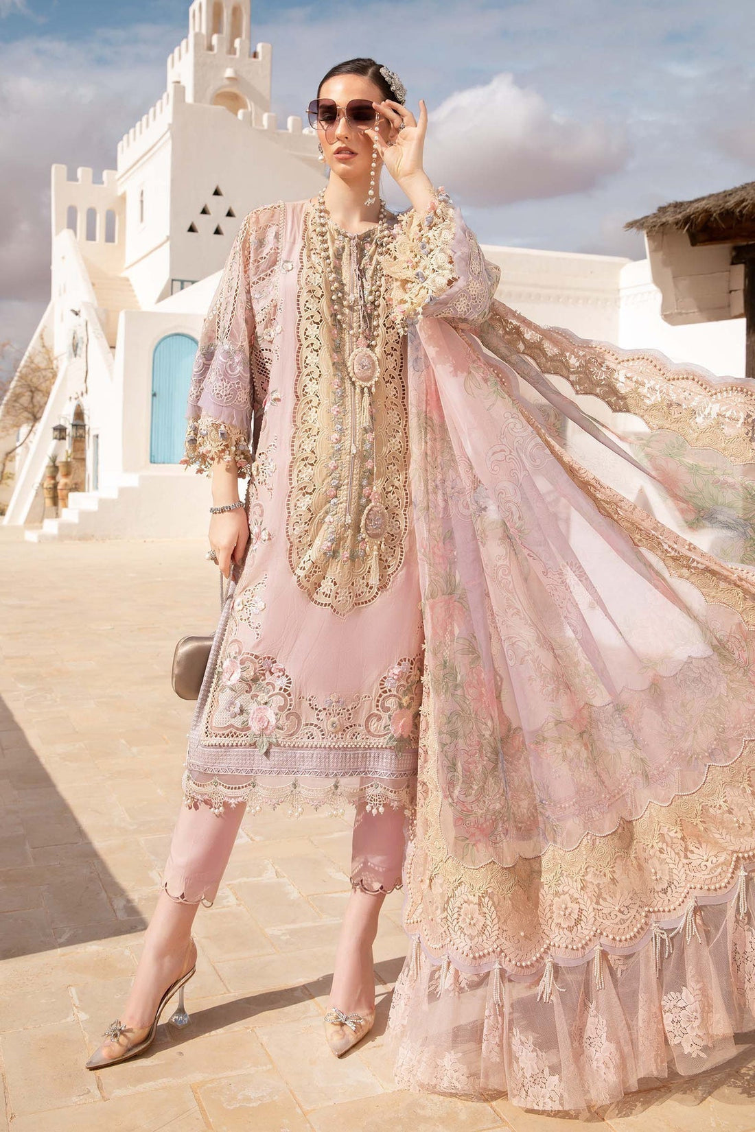 Maria B | Voyage a' Luxe Lawn | D-2406-A by Designer Maria B - House of Maryam - Pakistani Designer Ethnic Wear in {{ shop.shopifyCountryName }}