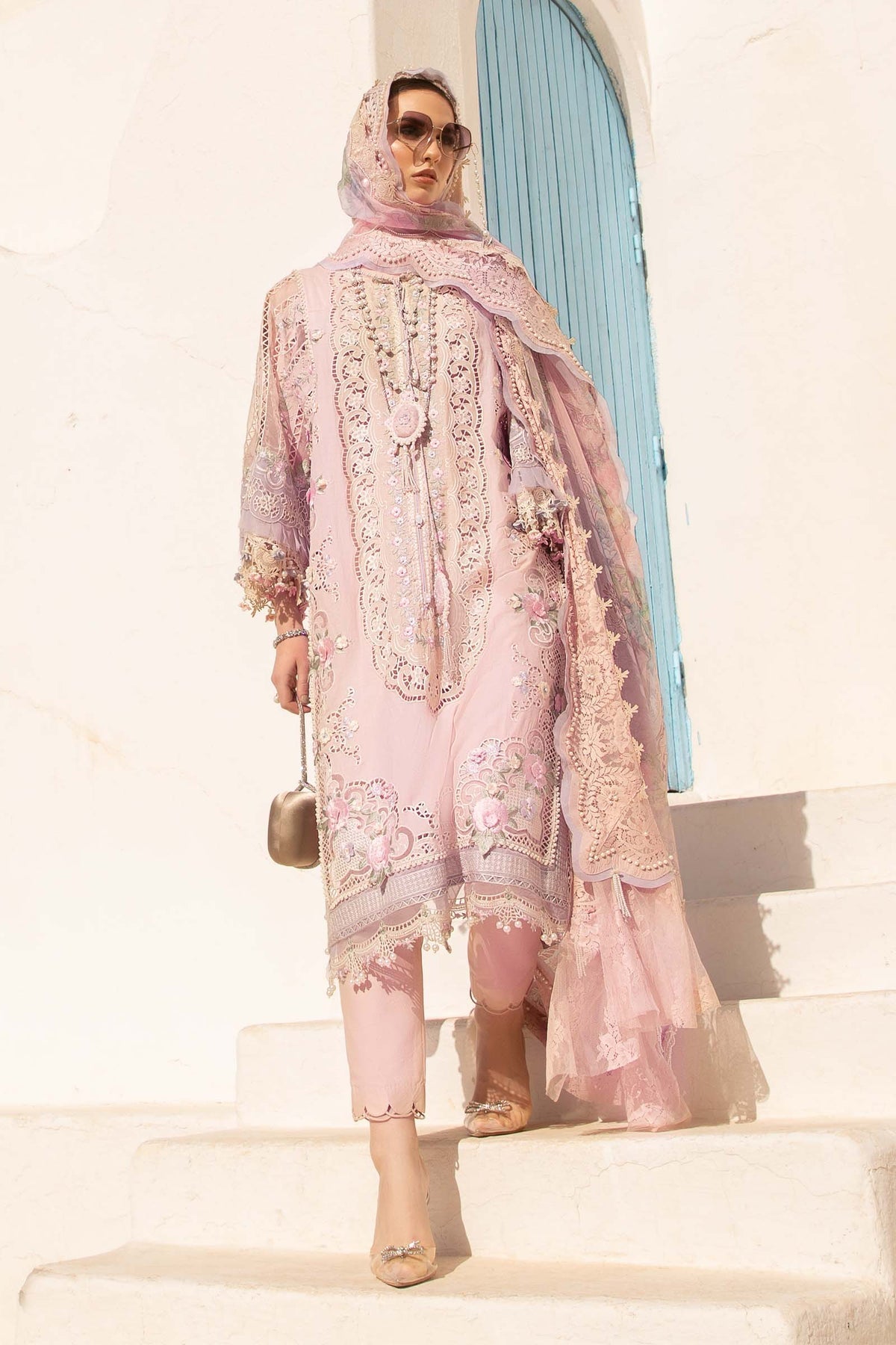 Maria B | Voyage a' Luxe Lawn | D-2406-A -  Maria B Luxury - Original Designer Dress - House of Maryam