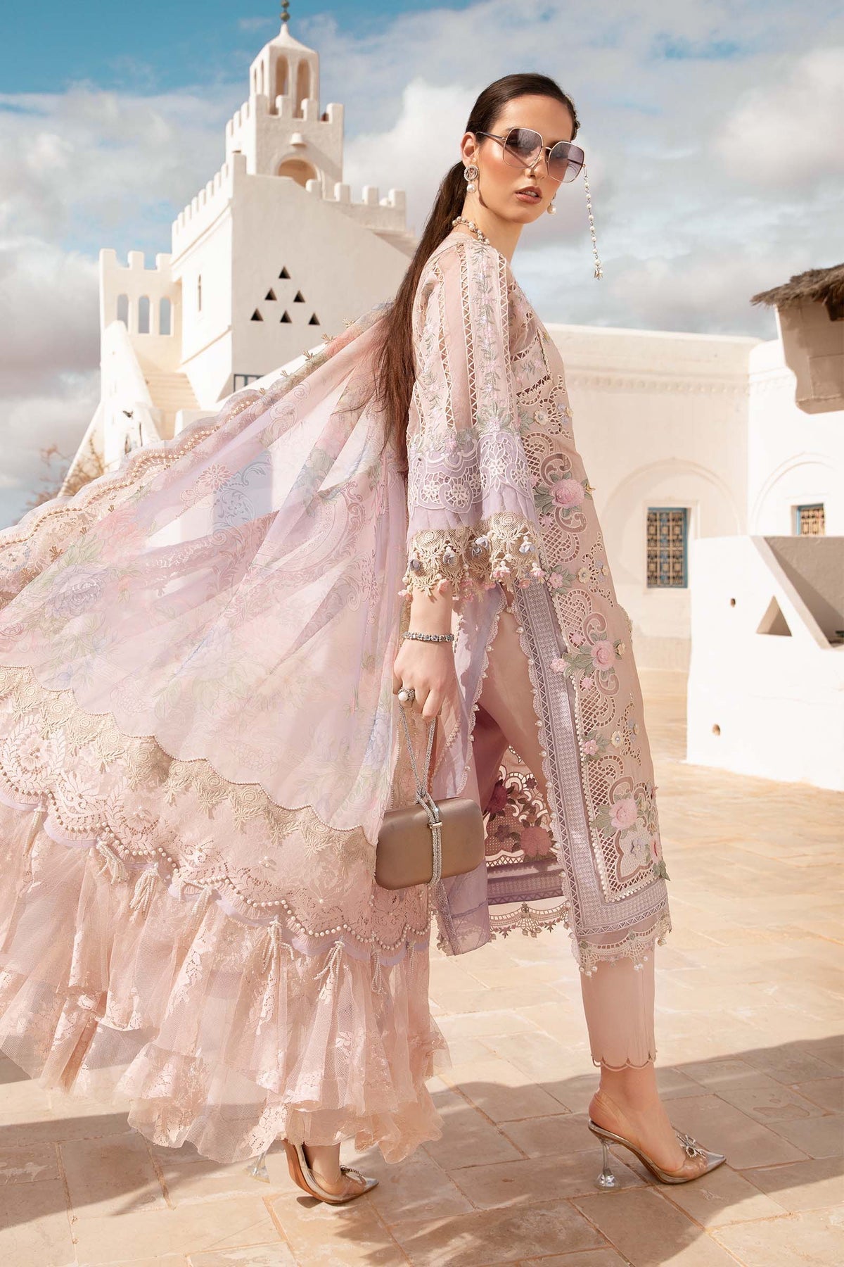 Maria B | Voyage a' Luxe Lawn | D-2406-A -  Maria B Luxury - Original Designer Dress - House of Maryam
