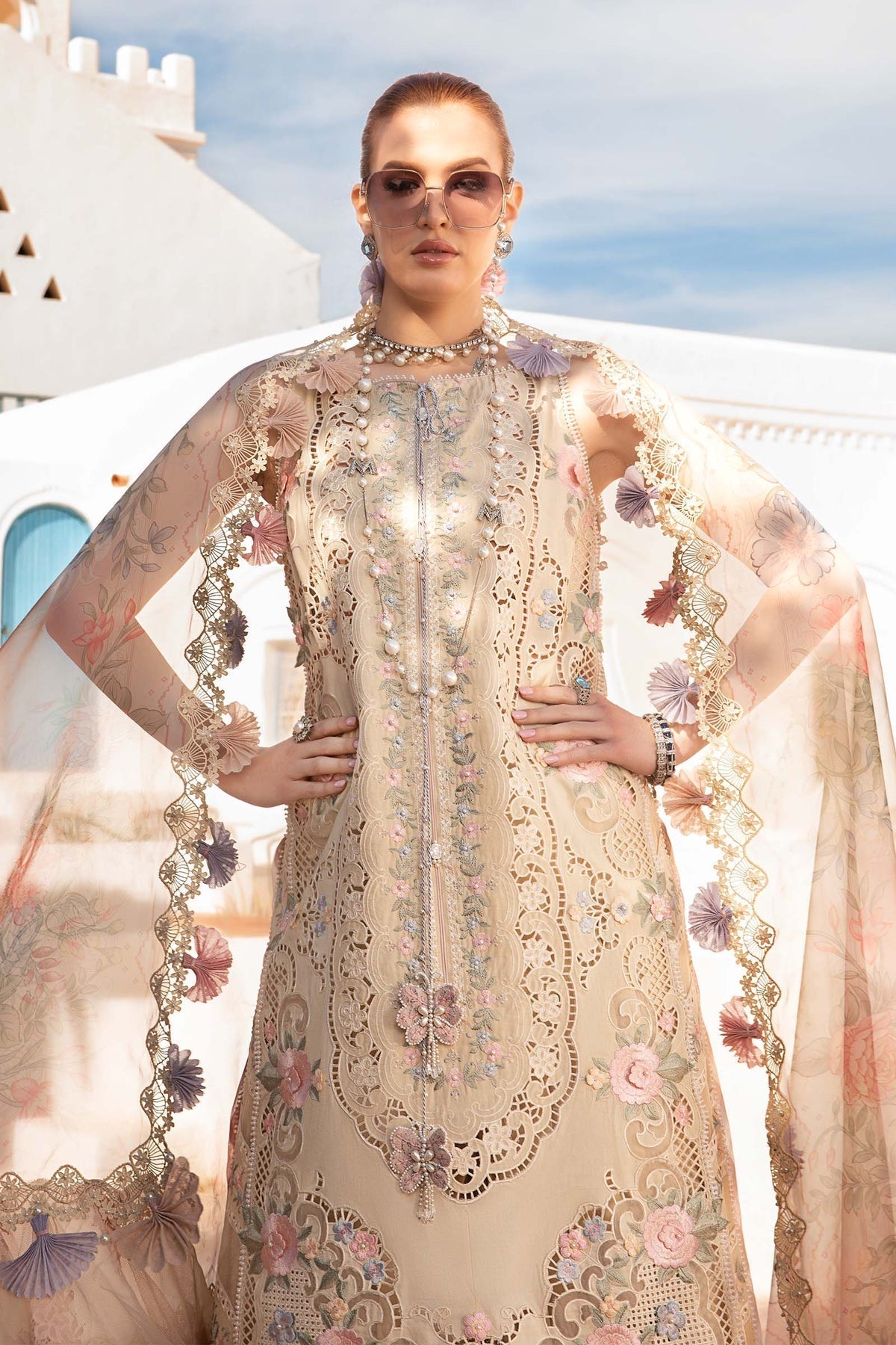 Maria B | Voyage a' Luxe Lawn | D-2406-B -  Maria B Luxury - Original Designer Dress - House of Maryam