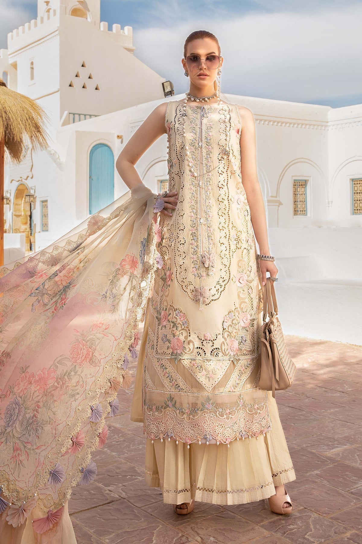 Maria B | Voyage a' Luxe Lawn | D-2406-B -  Maria B Luxury - Original Designer Dress - House of Maryam