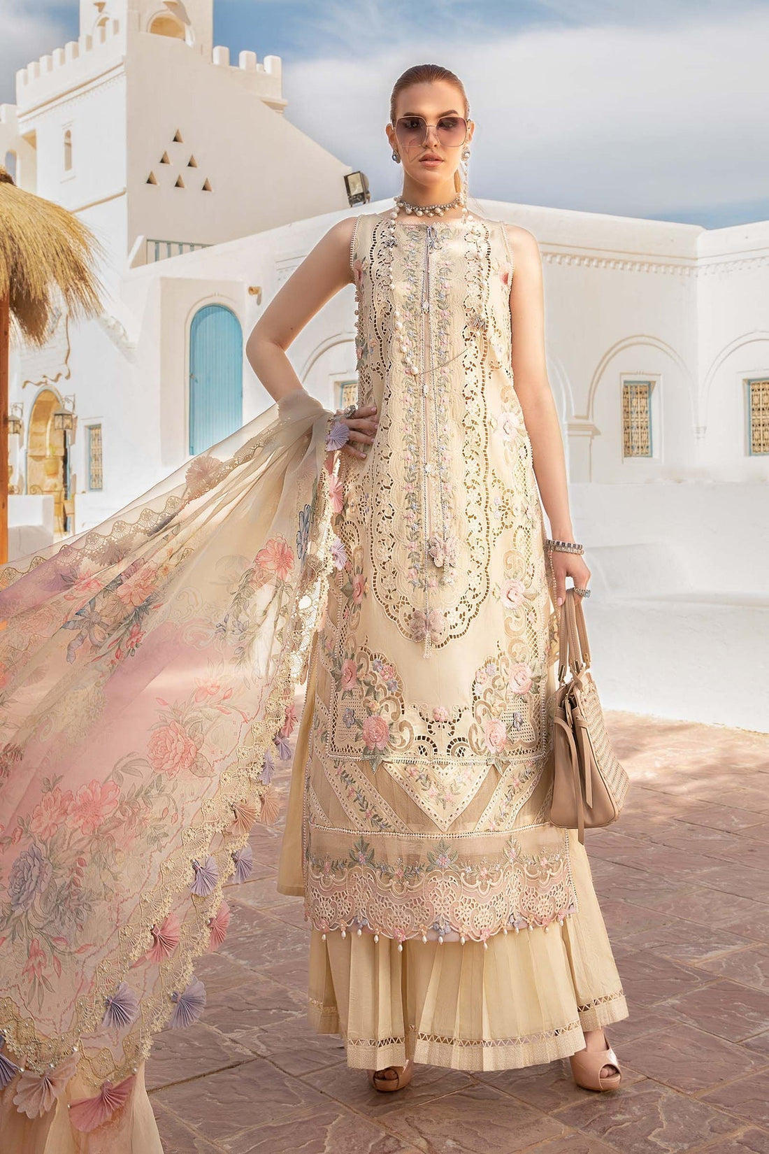 Maria B | Voyage a' Luxe Lawn | D-2406-B by Designer Maria B - House of Maryam - Pakistani Designer Ethnic Wear in {{ shop.shopifyCountryName }}