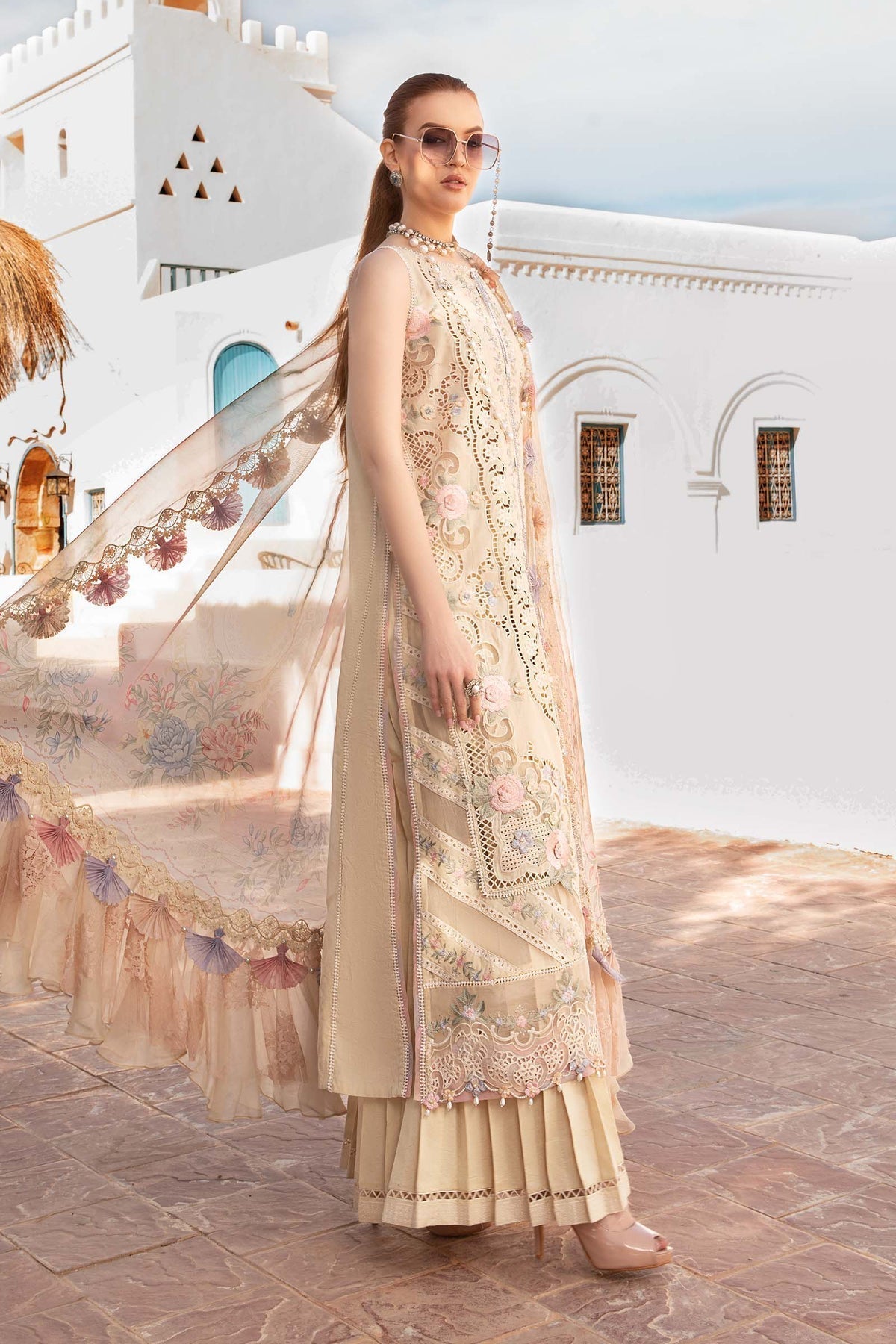 Maria B | Voyage a' Luxe Lawn | D-2406-B by Designer Maria B - House of Maryam - Pakistani Designer Ethnic Wear in {{ shop.shopifyCountryName }}