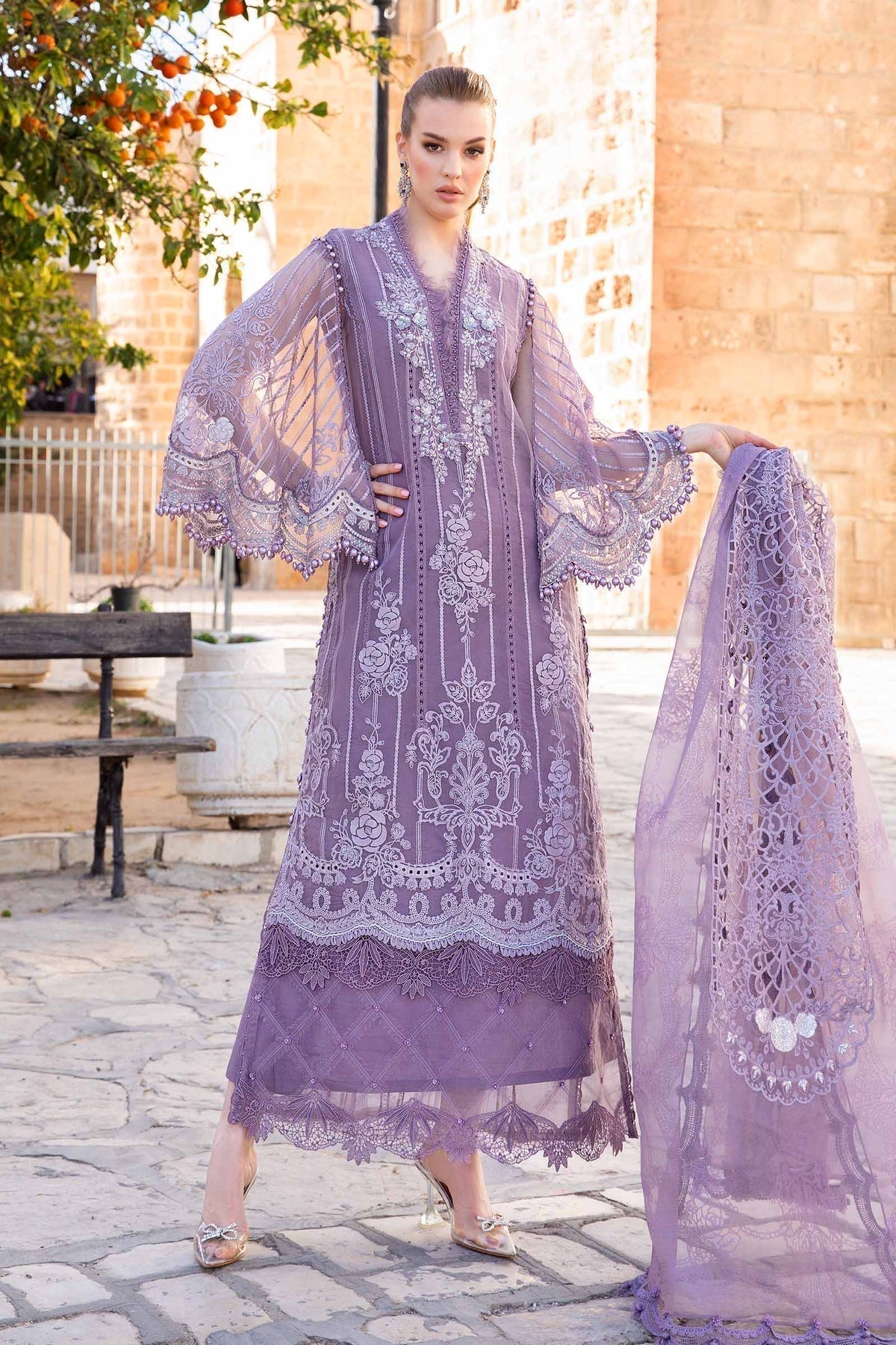 Maria B | Voyage a' Luxe Lawn | D-2401-A -  Maria B Luxury - Original Designer Dress - House of Maryam